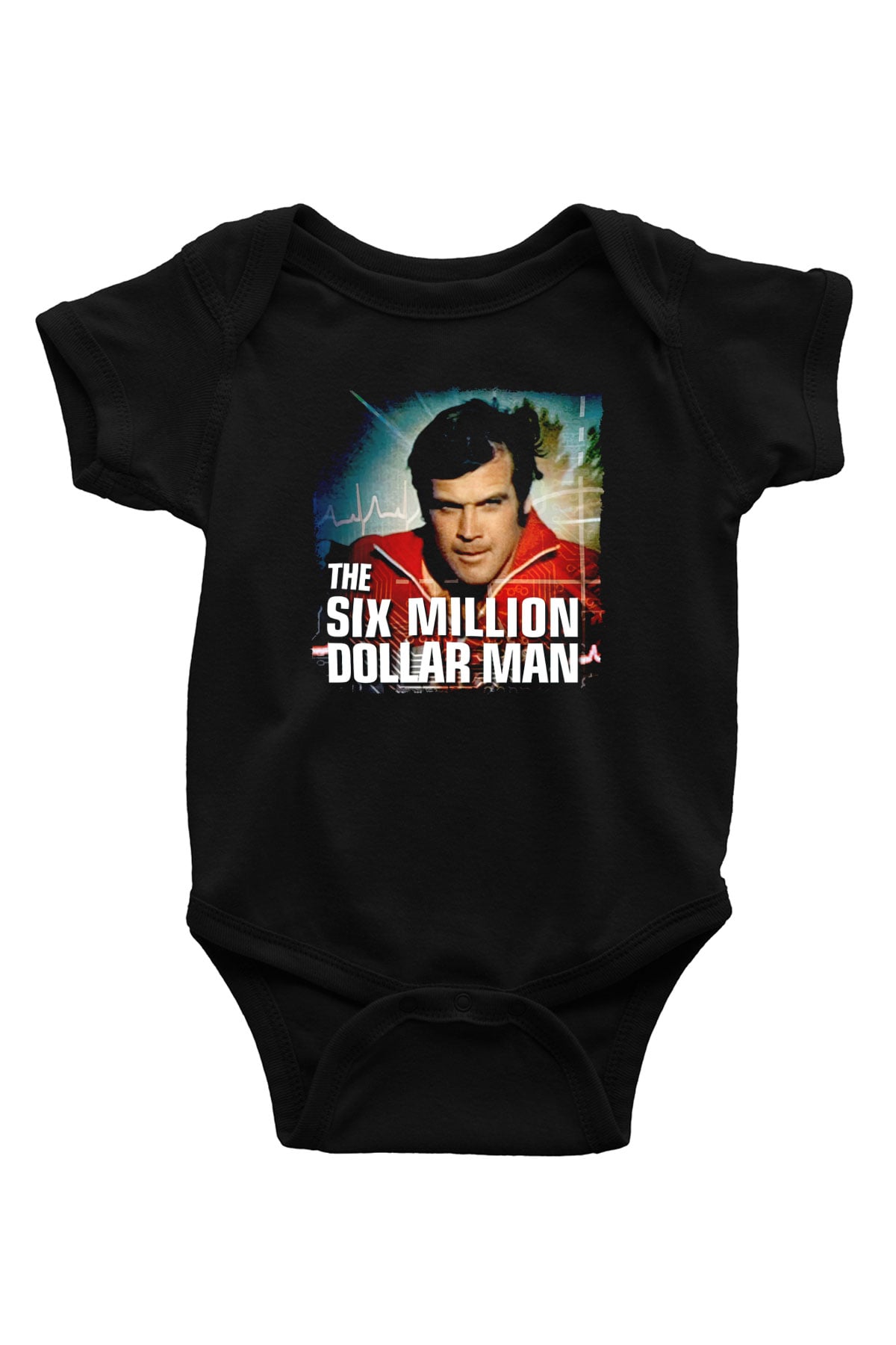 The Six Million Man Dollar Siyah Bebek Body - Zıbın