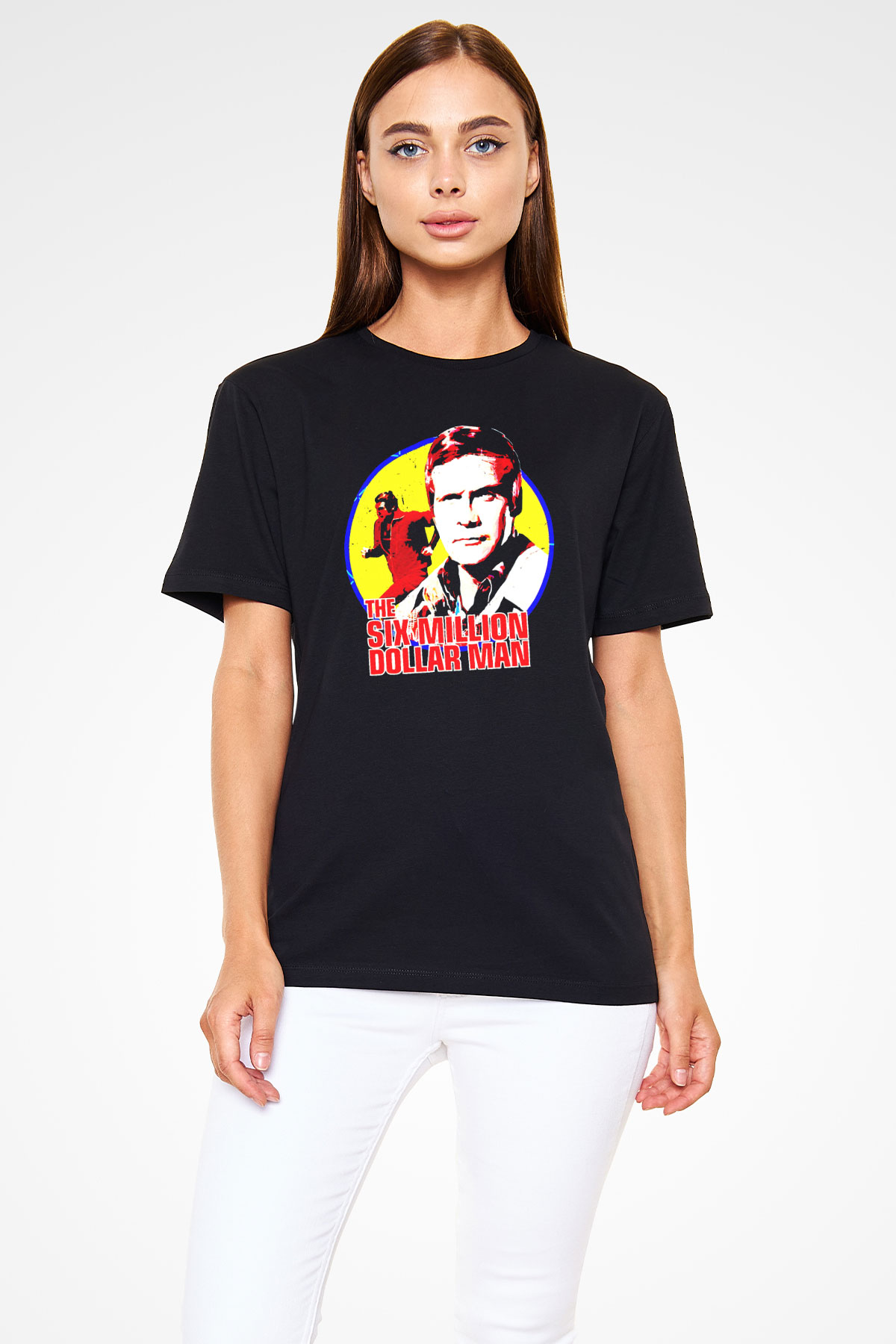 The Six Million Man Dollar Siyah Unisex Tişört