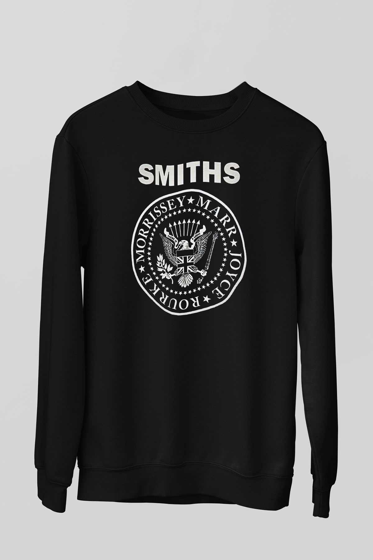 The Smiths Baskılı Unisex Siyah Sweatshirt