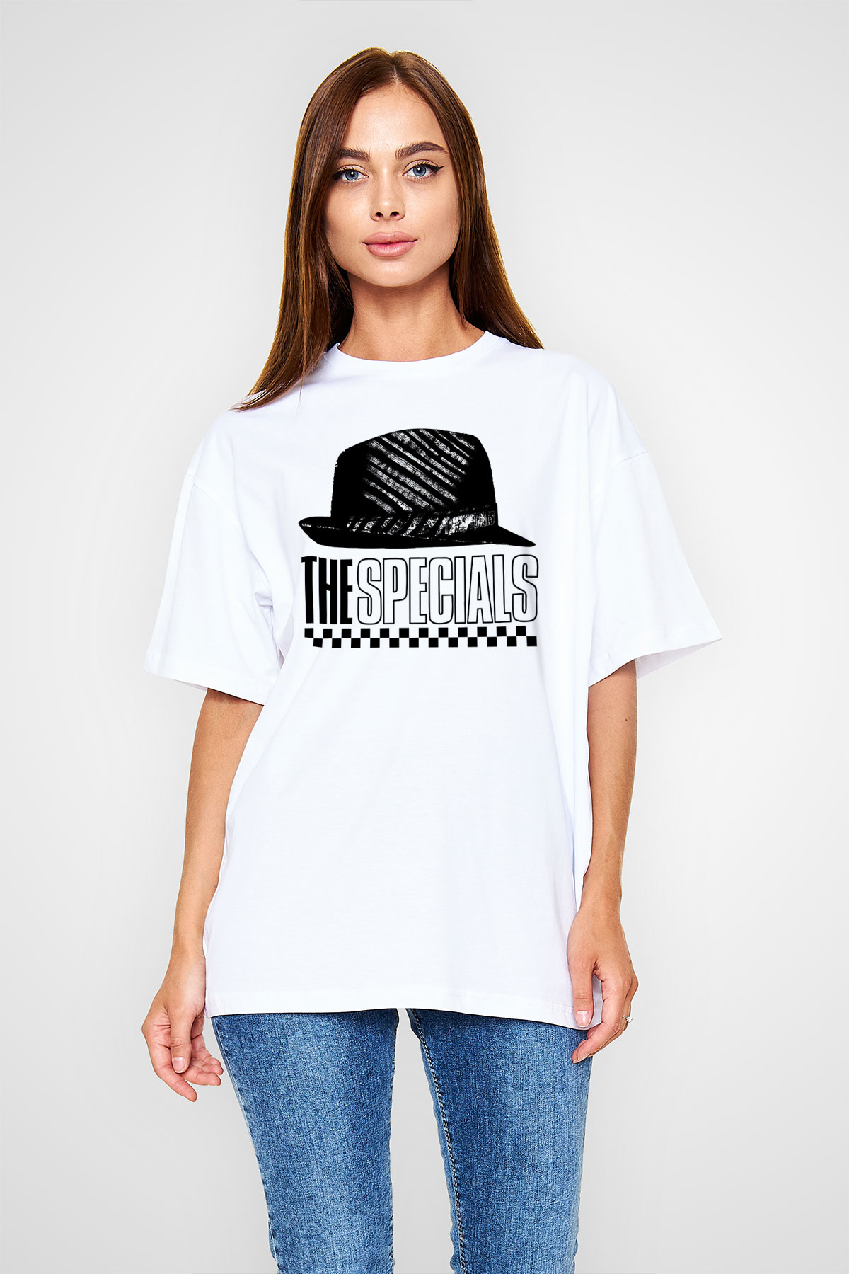 The Specials Beyaz Unisex Oversize Tişört T-Shirt
