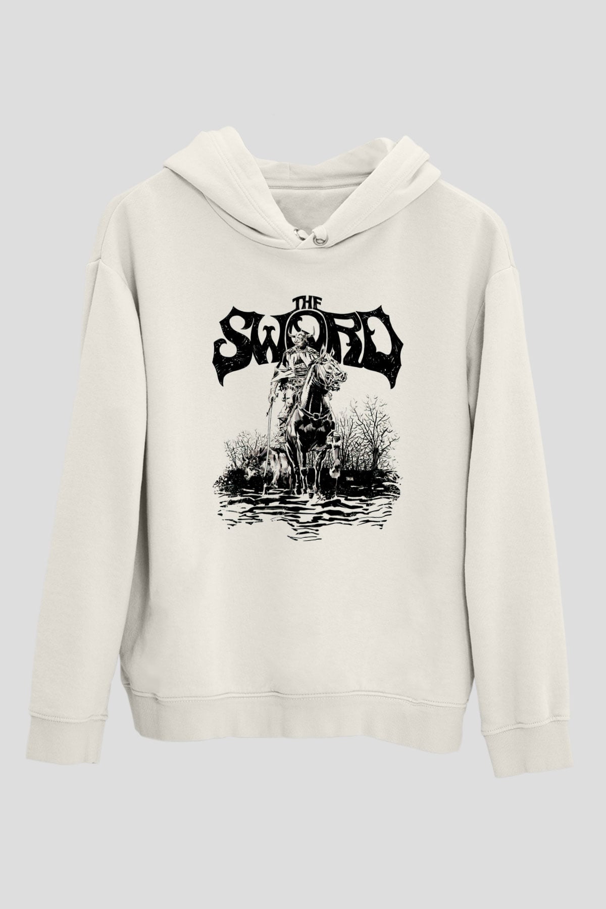 The Sword Beyaz Unisex Hoodie