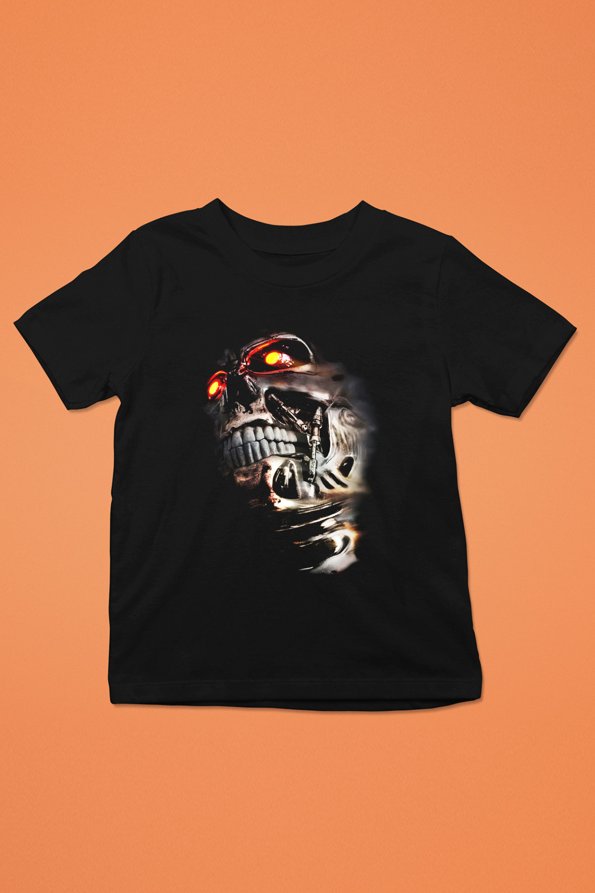 The Terminator Baskılı Siyah Unisex Çocuk Tişört