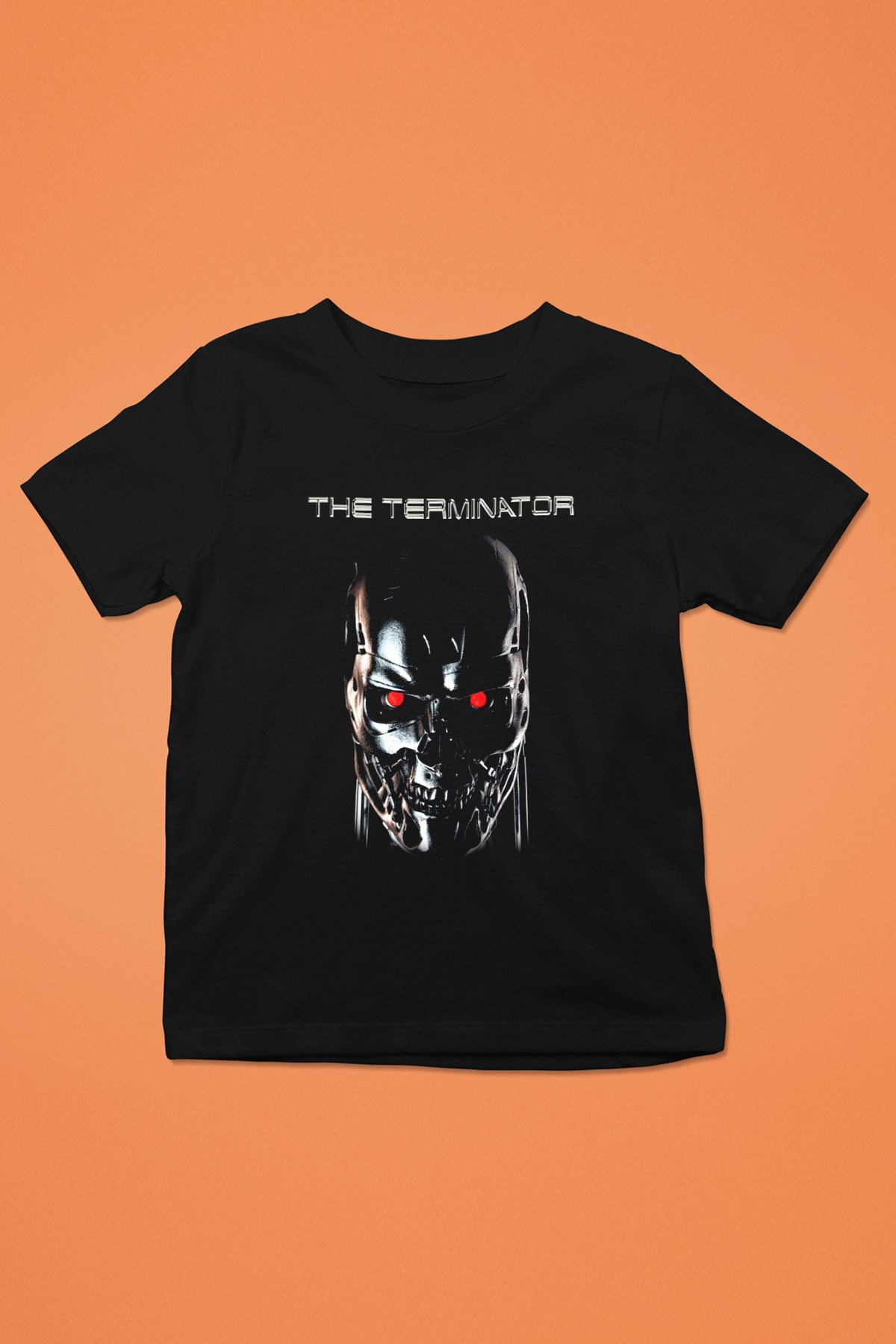 The Terminator Baskılı Siyah Unisex Çocuk Tişört