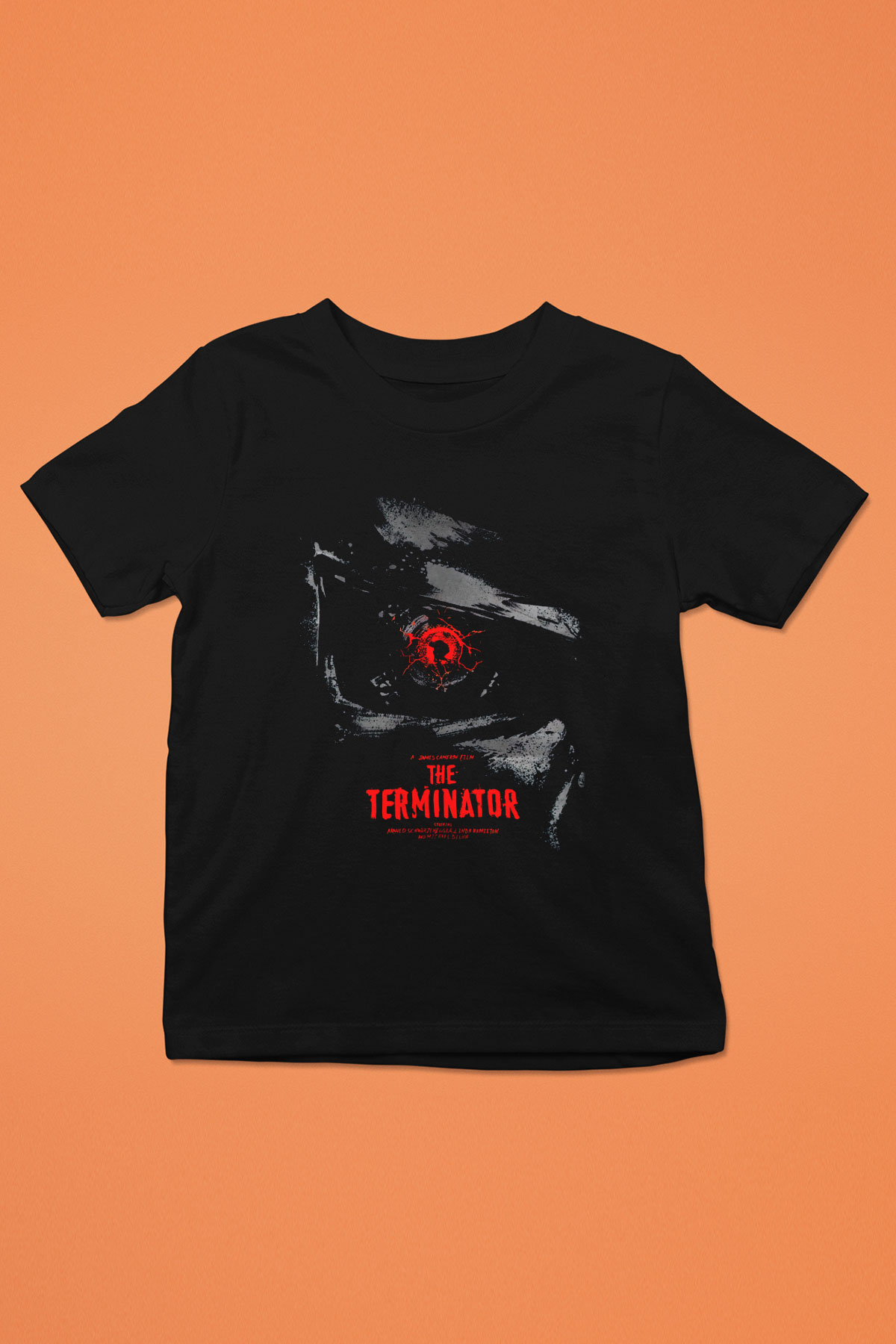 The Terminator Baskılı Siyah Unisex Çocuk Tişört