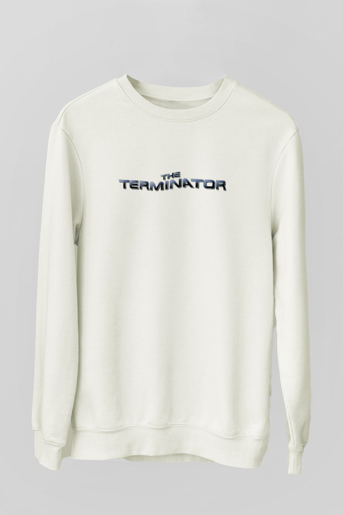 The Terminator Beyaz Unisex Sweatshirt