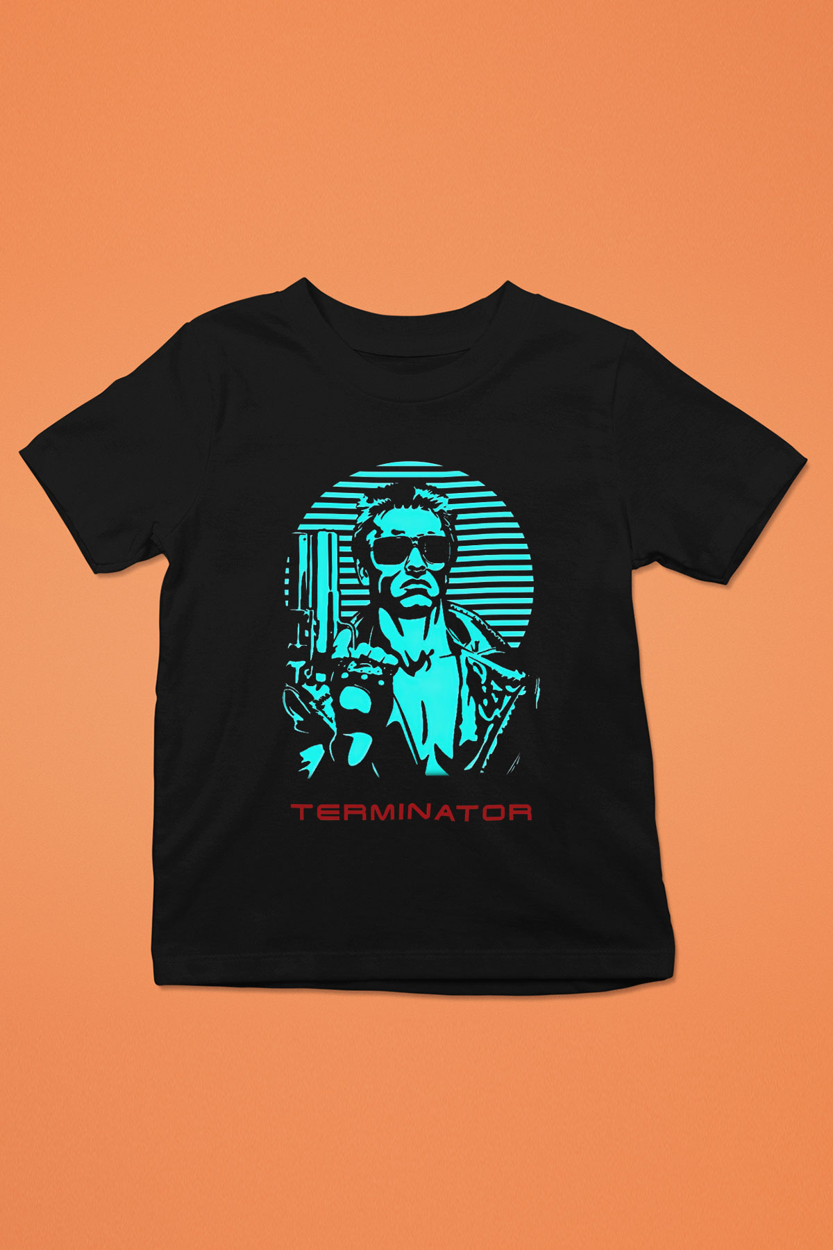 The Terminator Siyah Unisex Çocuk Tişört