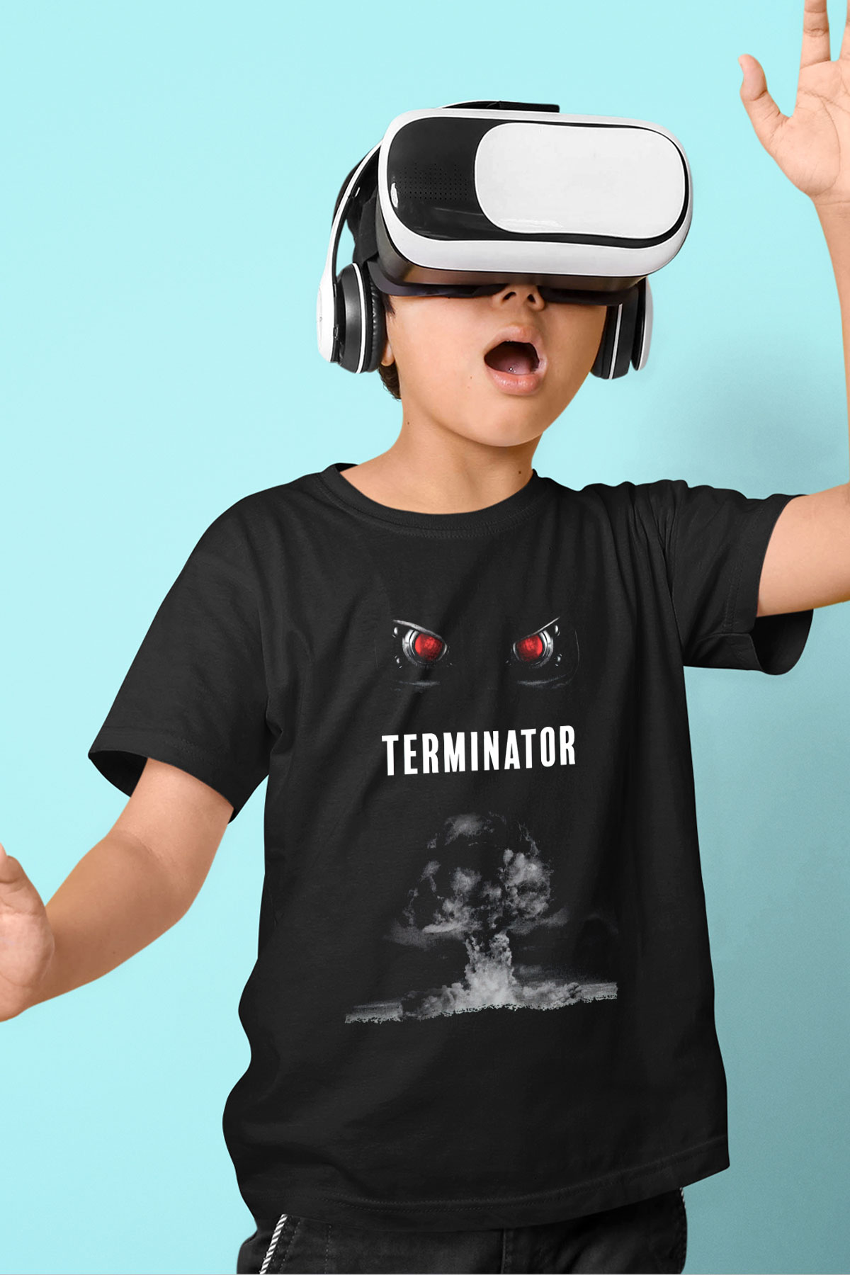 The Terminator Siyah Unisex Çocuk Tişört