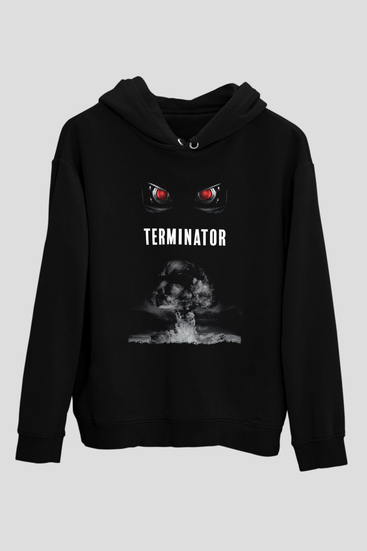 The Terminator Siyah Unisex Hoodie