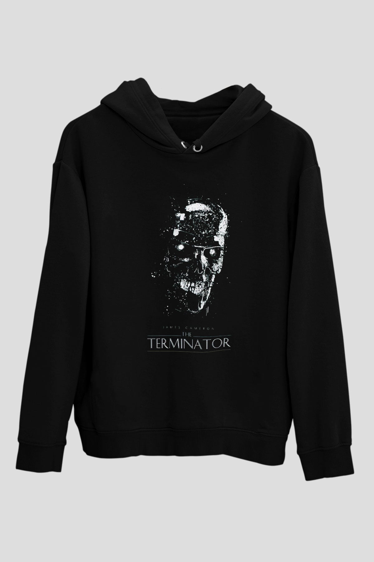 The Terminator Siyah Unisex Hoodie