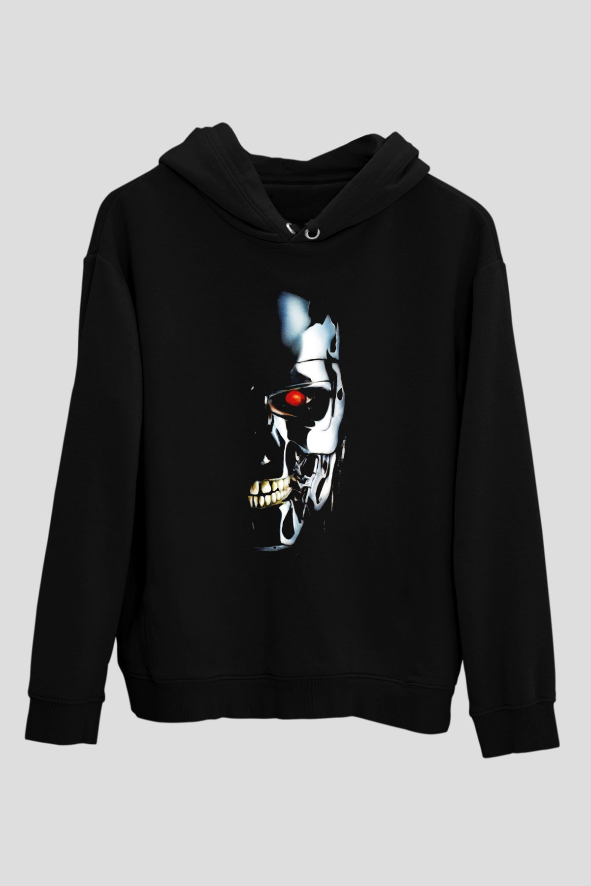 The Terminator Siyah Unisex Kapşonlu Sweatshirt