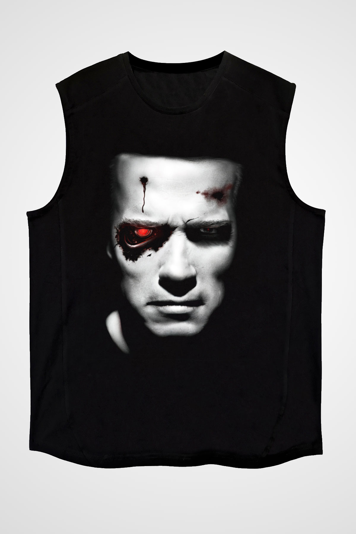 The Terminator Siyah Unisex Kolsuz Tişört