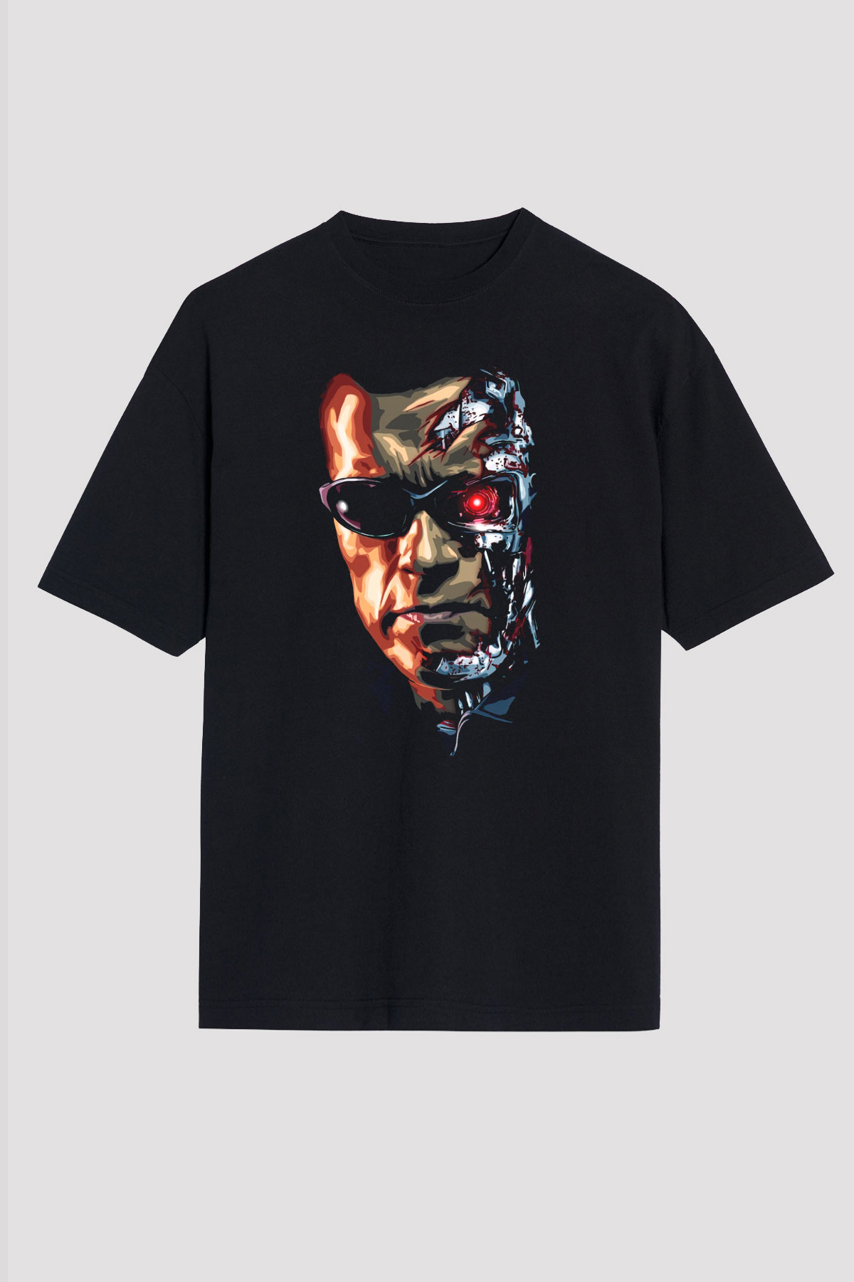 The Terminator Siyah Unisex Oversize Tişört T-Shirt