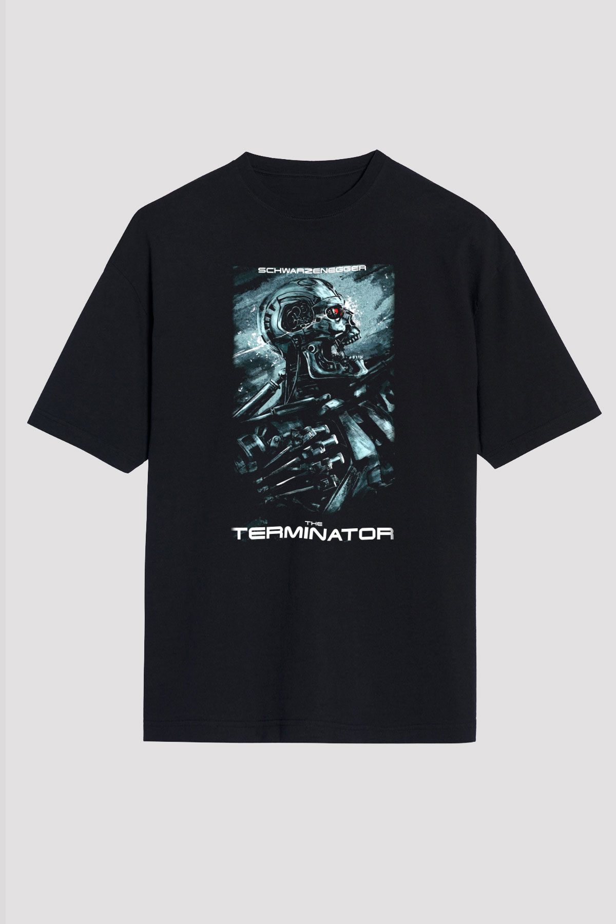 The Terminator Siyah Unisex Oversize Tişört T-Shirt