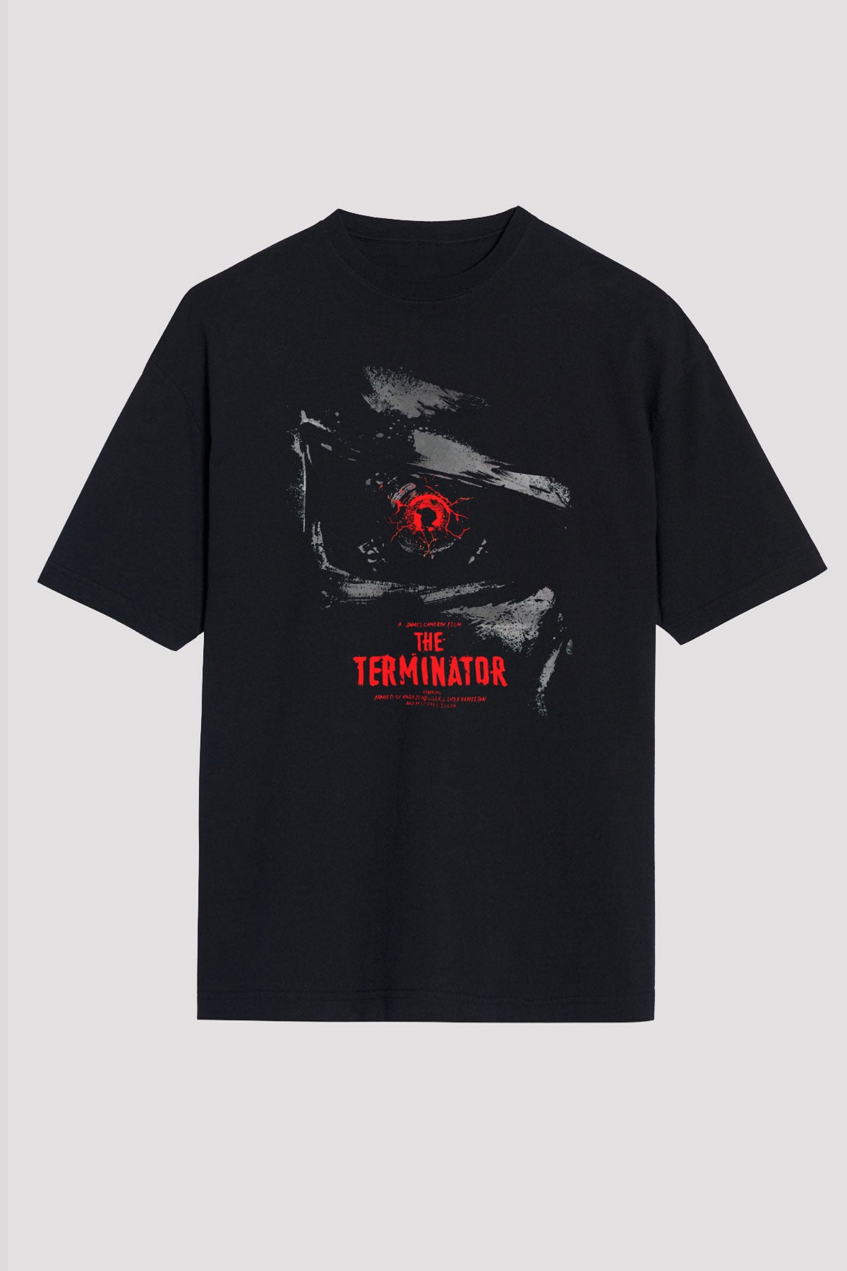 The Terminator Siyah Unisex Oversize Tişört T-Shirt