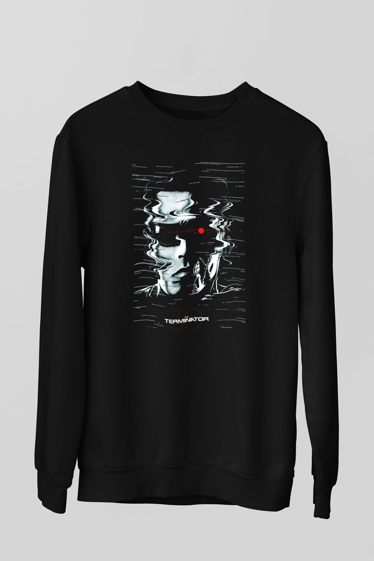 The Terminator Siyah Unisex Sweatshirt