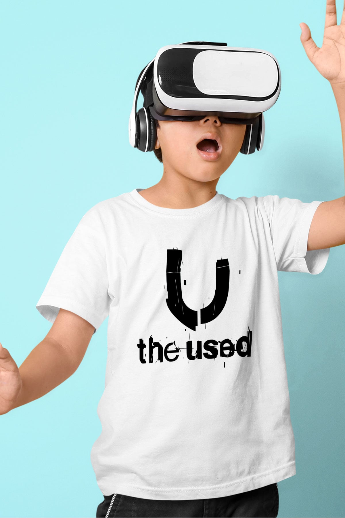 The Used Baskılı Beyaz Unisex Çocuk Tişört