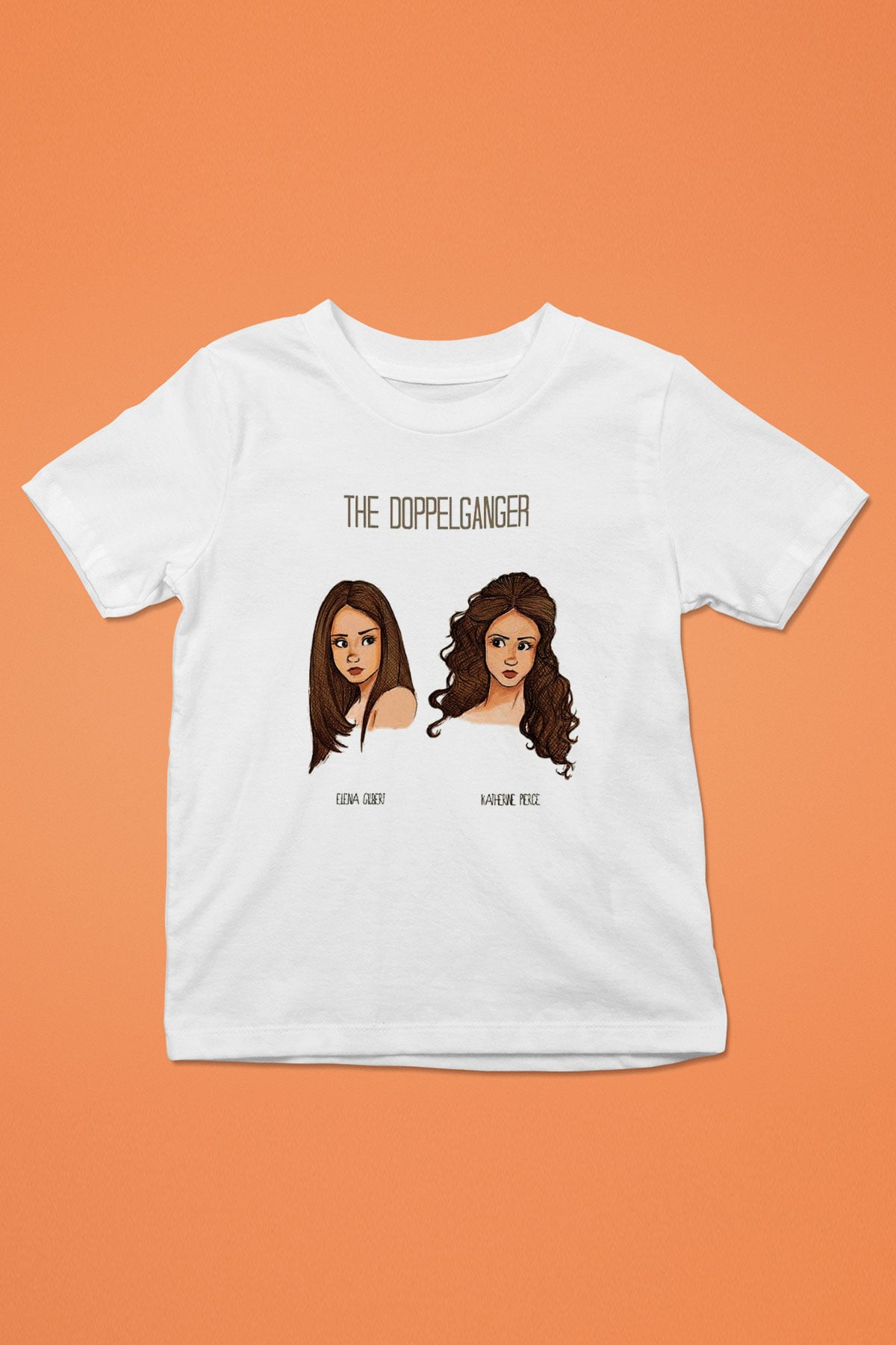 The Vampire Diaries Baskılı Beyaz Unisex Çocuk Tişört