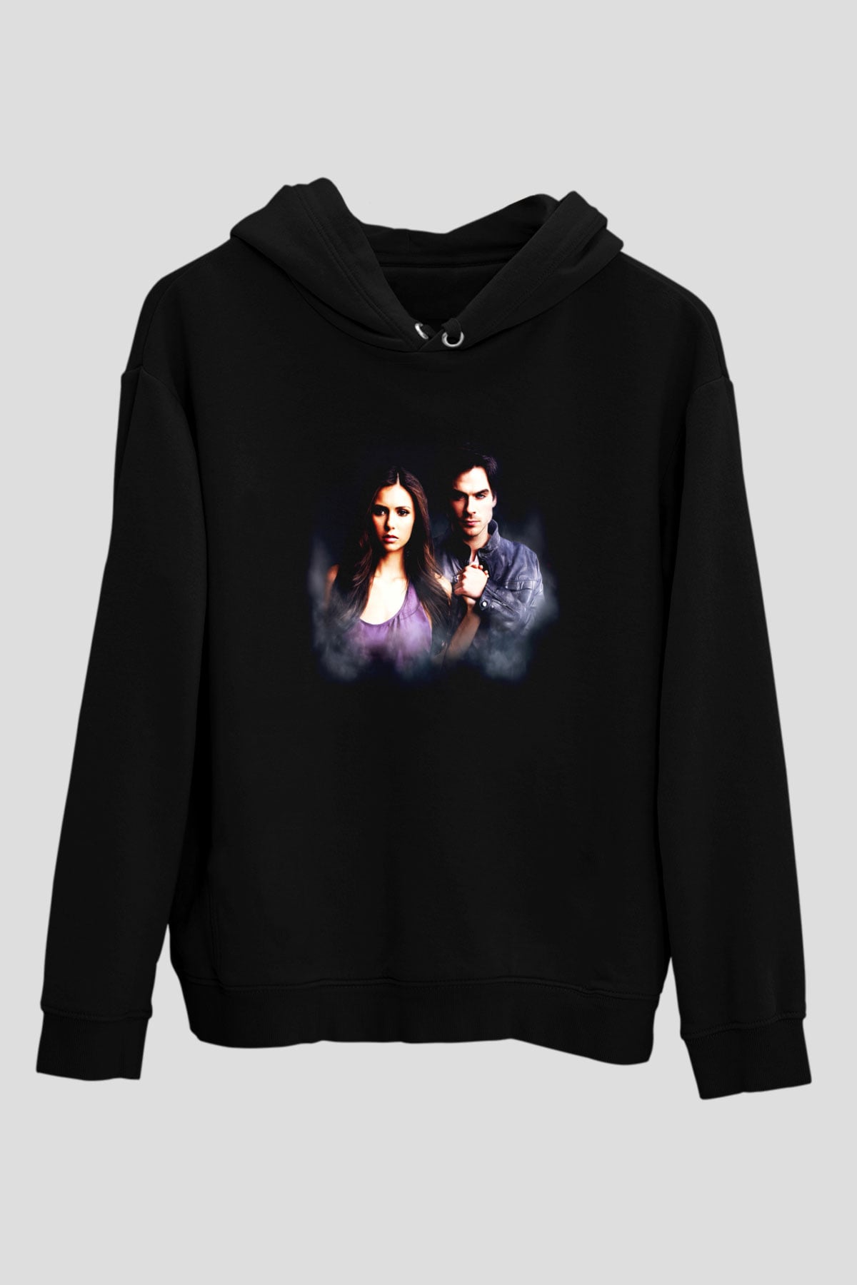 The Vampire Diaries Siyah Unisex Hoodie