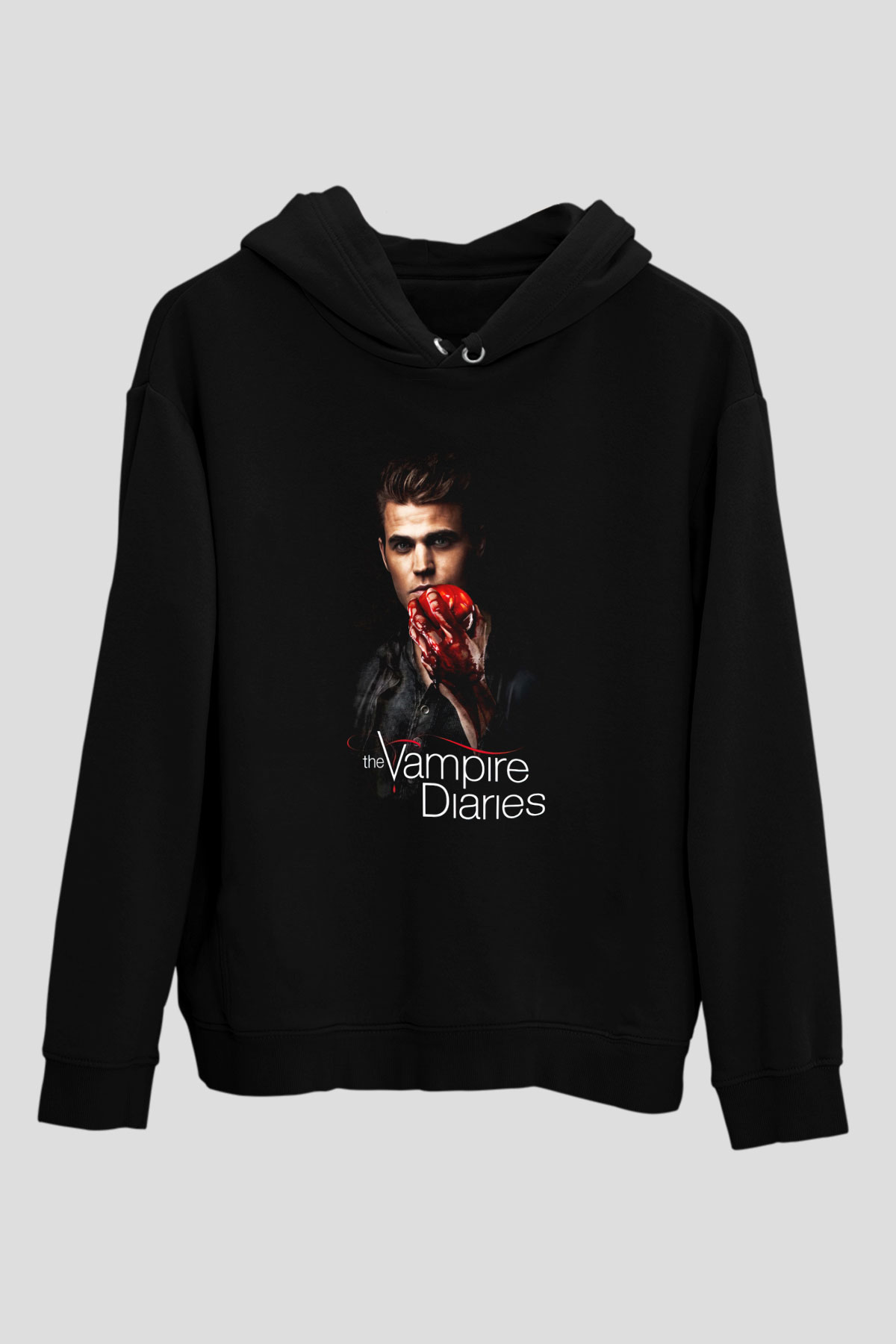 The Vampire Diaries Siyah Unisex Hoodie