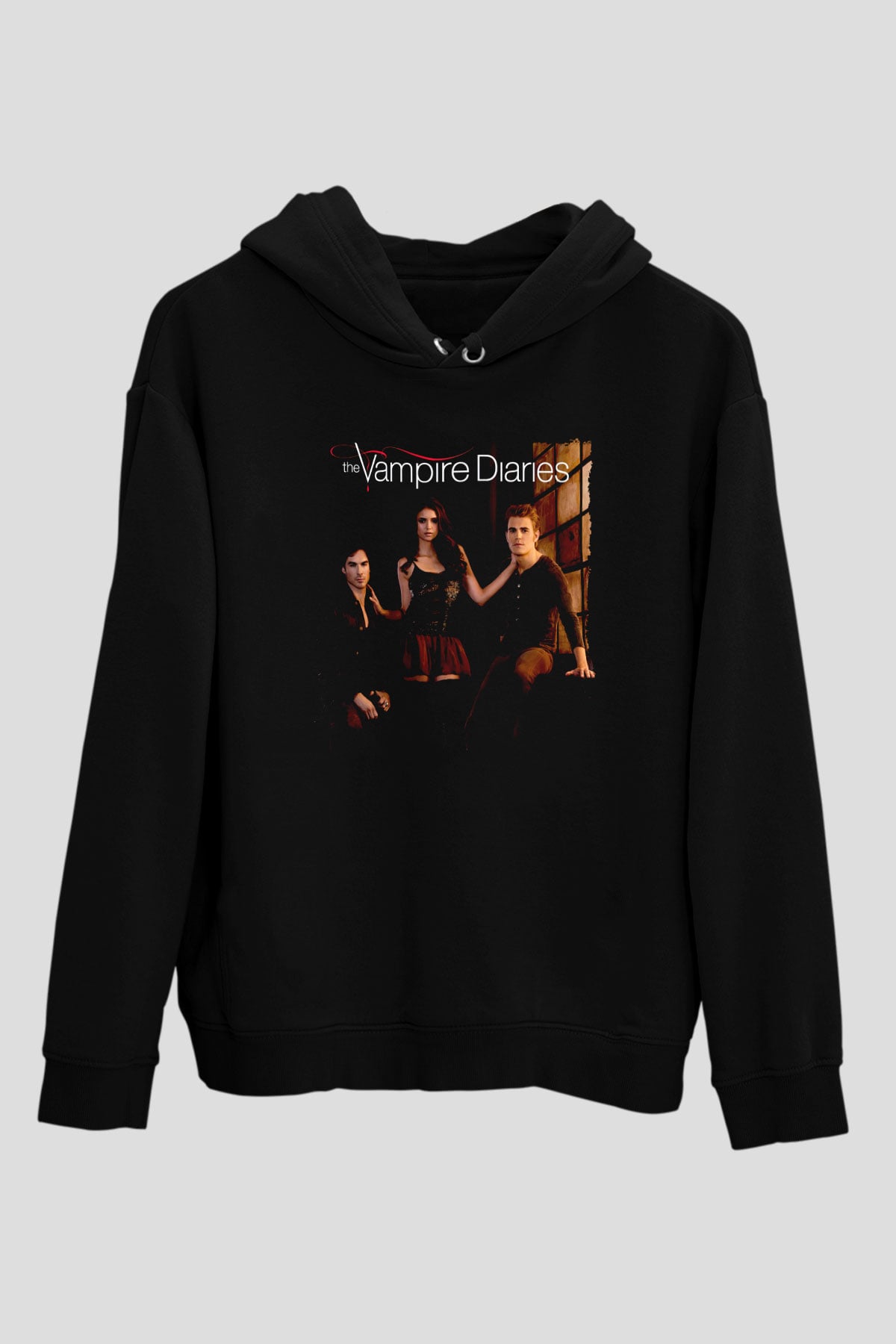 The Vampire Diaries Siyah Unisex Hoodie