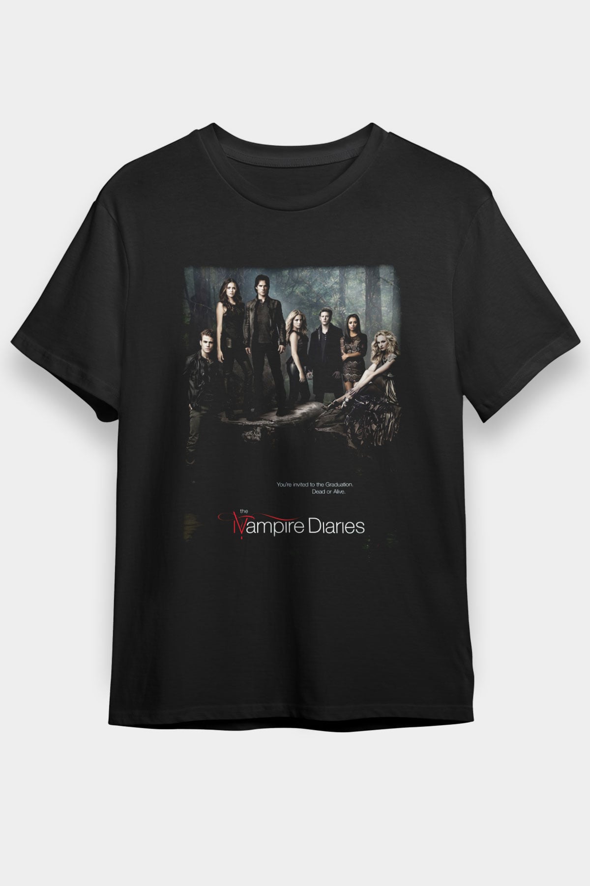 The Vampire Diaries Siyah Unisex Tişört T-Shirt