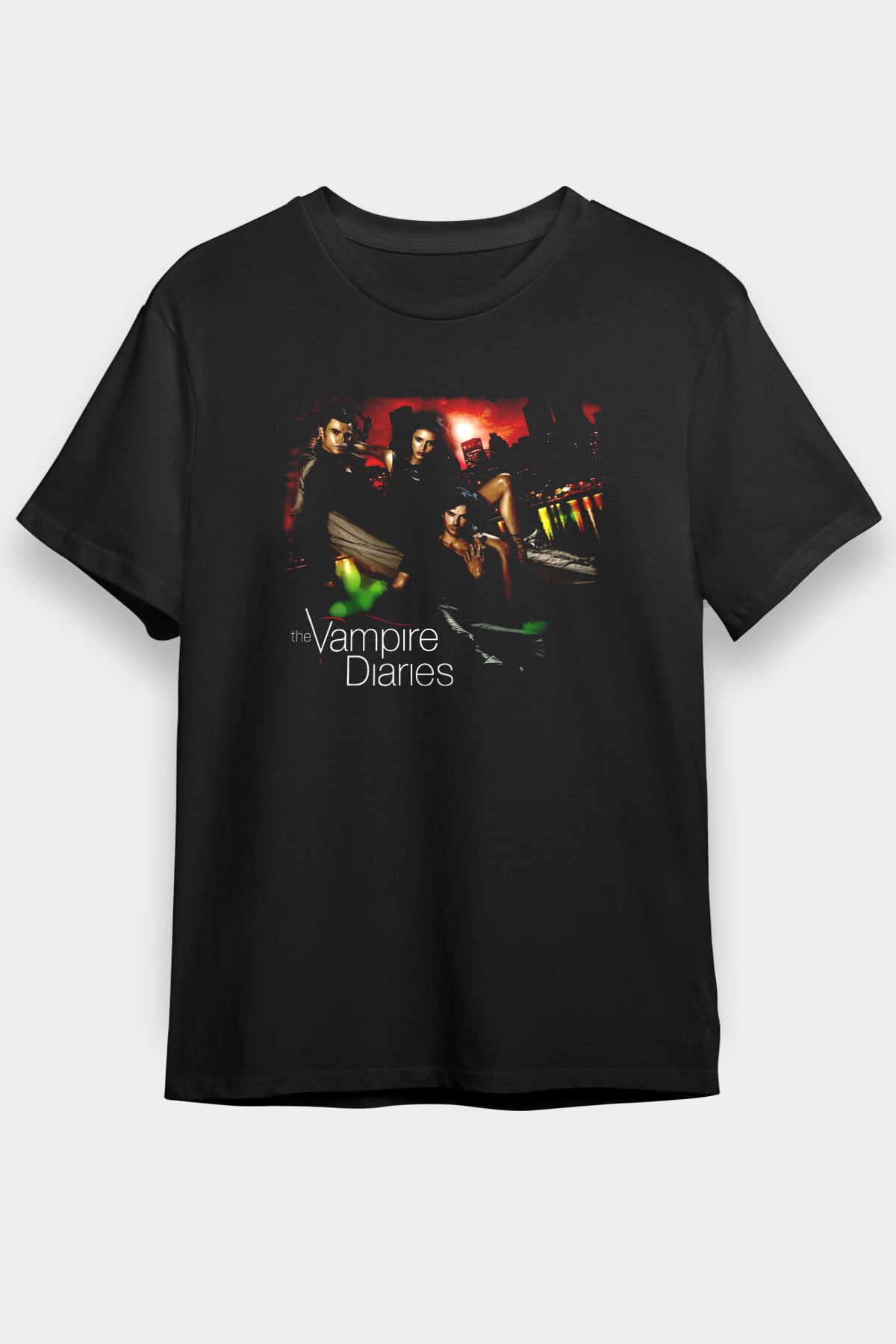 The Vampire Diaries Siyah Unisex Tişört T-Shirt