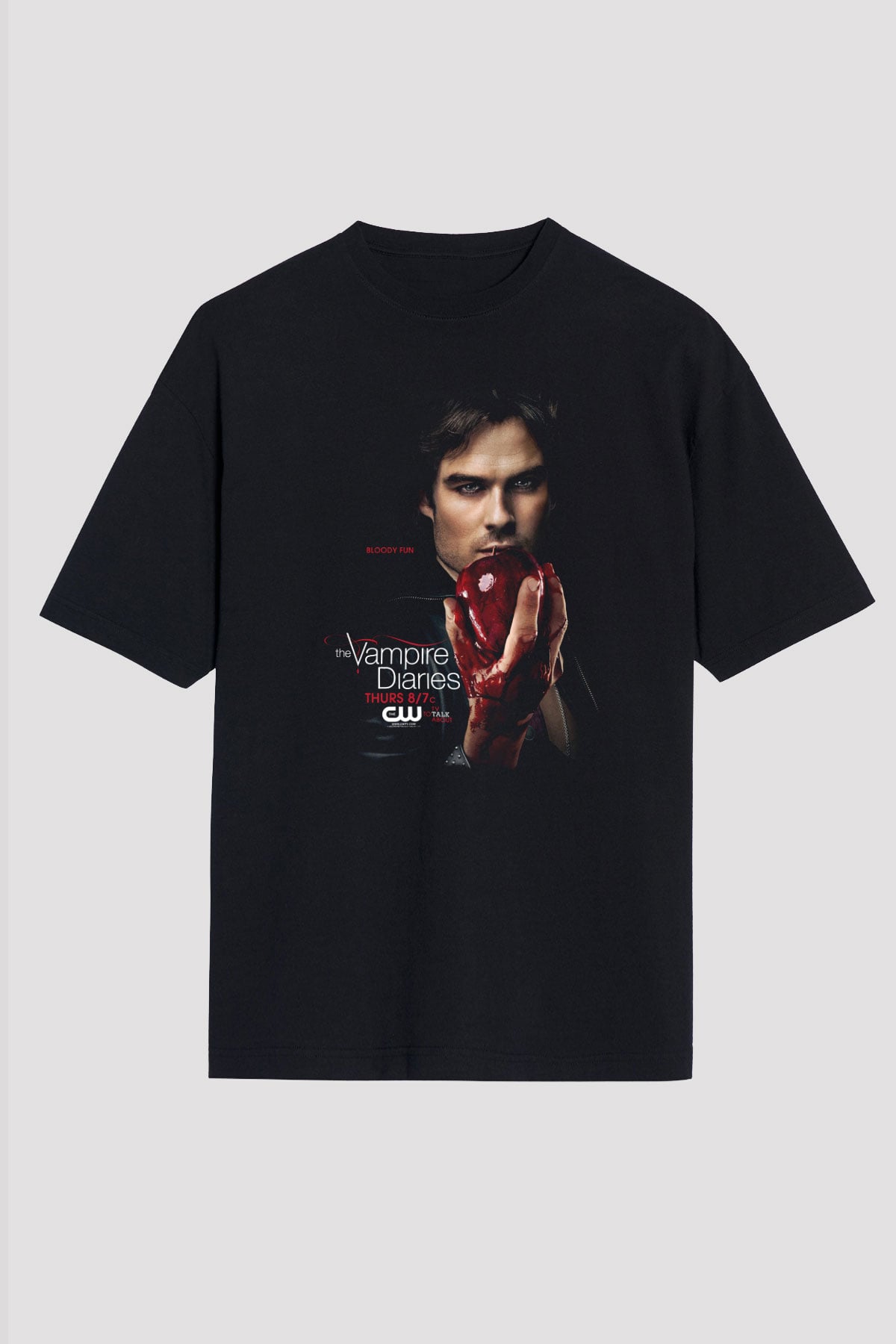 The Vampire Diaries Siyah Oversize Tişört Oversize T-shirt