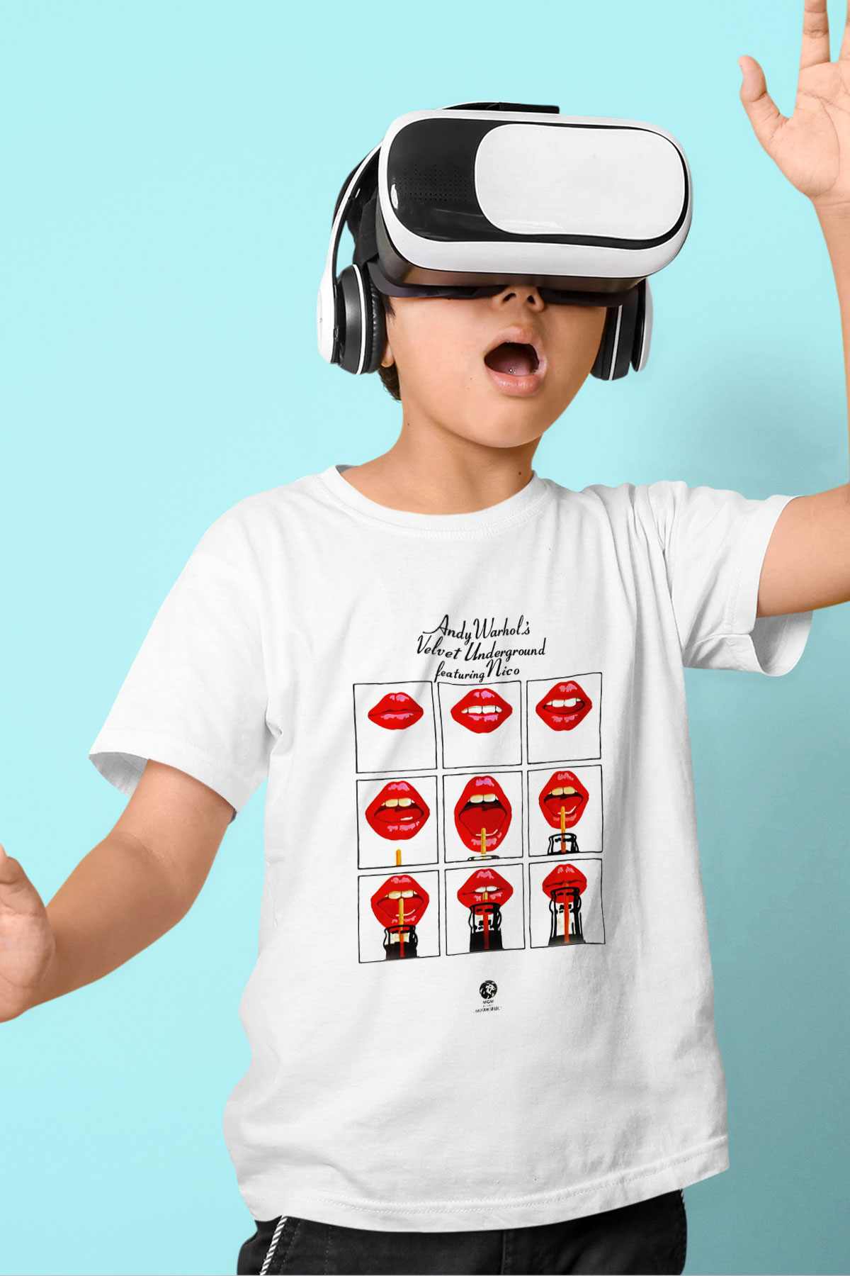 The Velvet Underground Baskılı Beyaz Unisex Çocuk Tişört