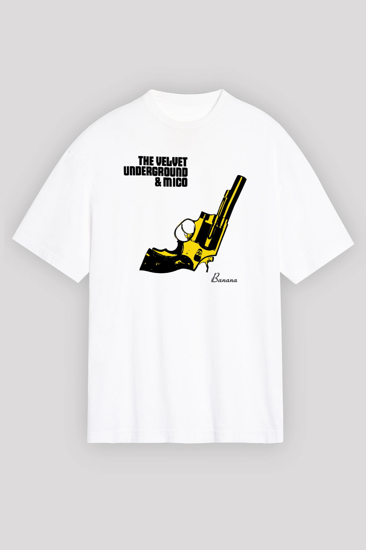 The Velvet Underground Beyaz Unisex Oversize Tişört T-Shirt