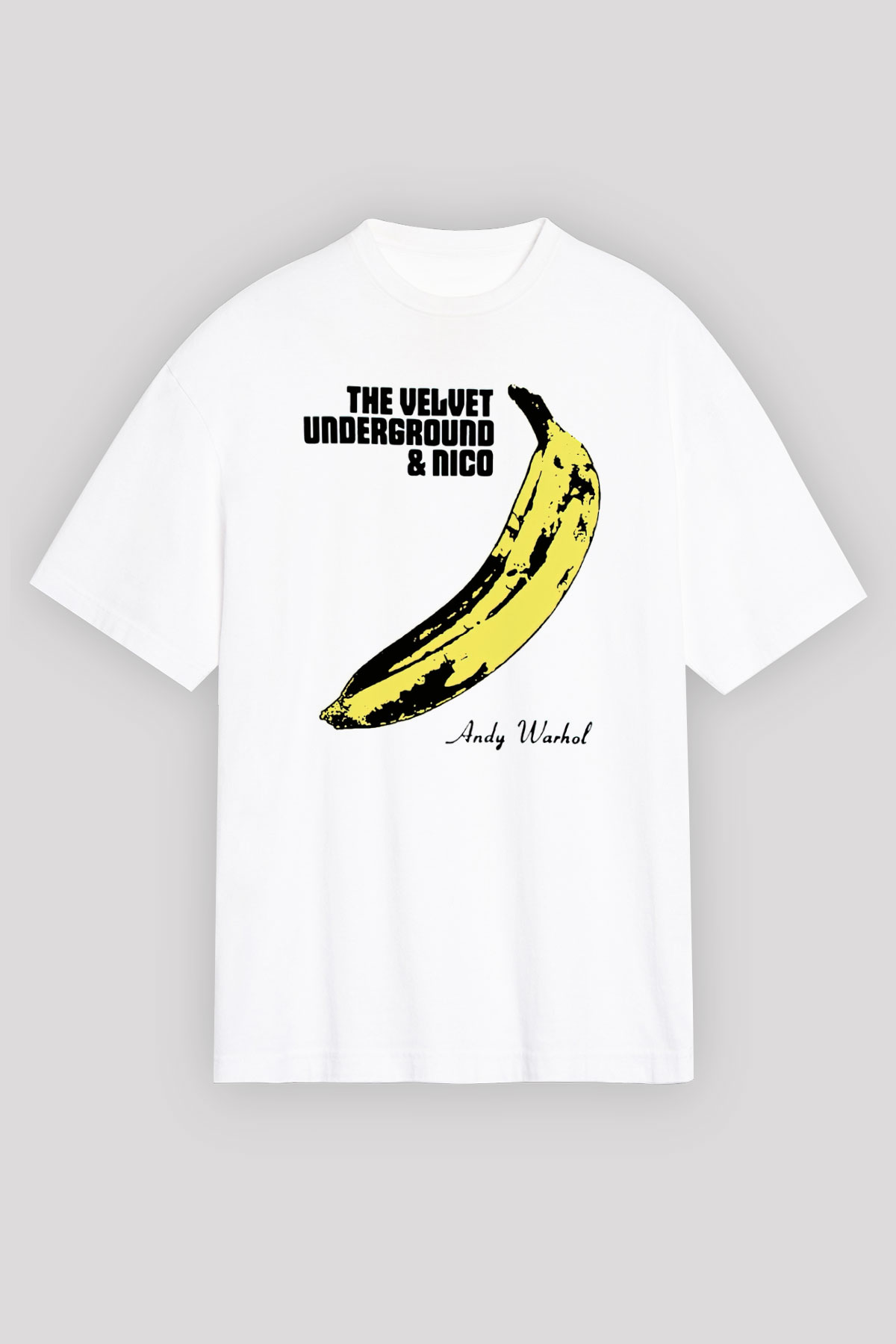 The Velvet Underground Beyaz Unisex Oversize Tişört T-Shirt
