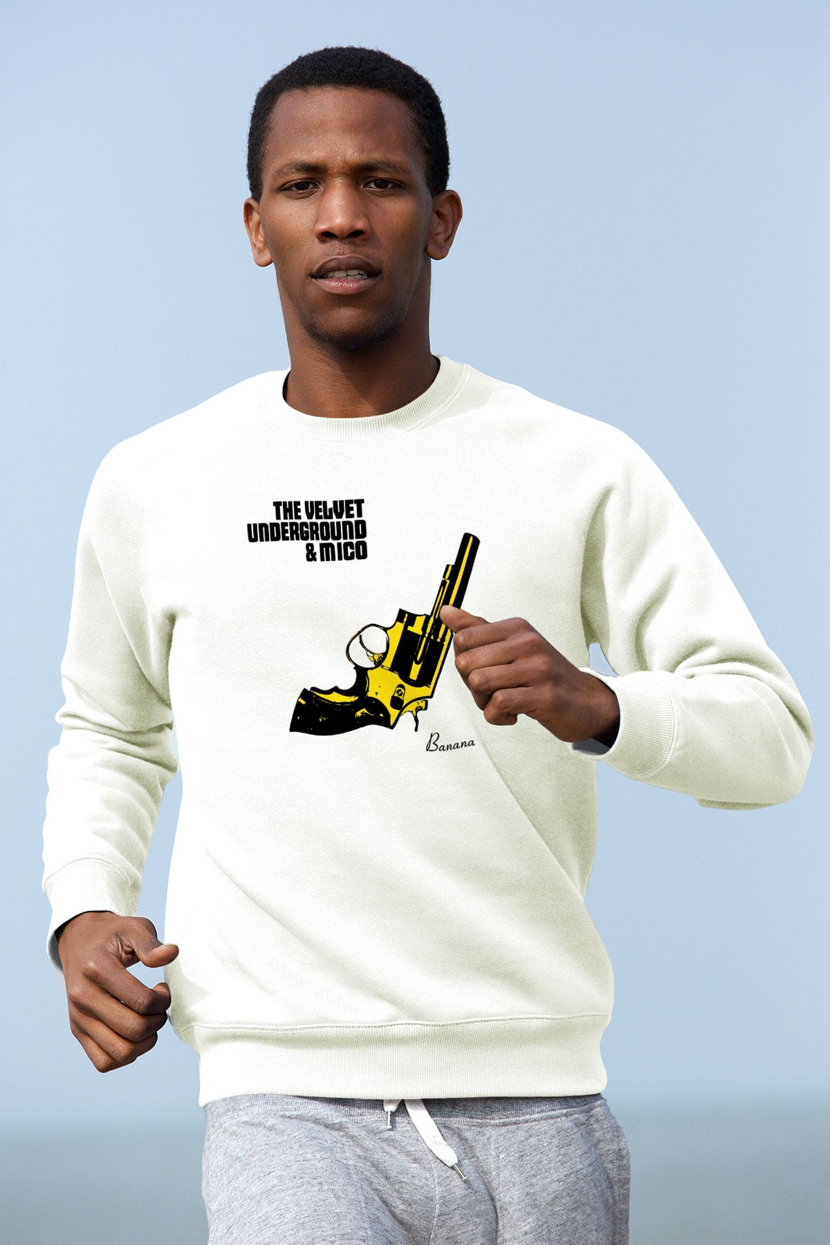 The Velvet Underground Beyaz Unisex Sweatshirt