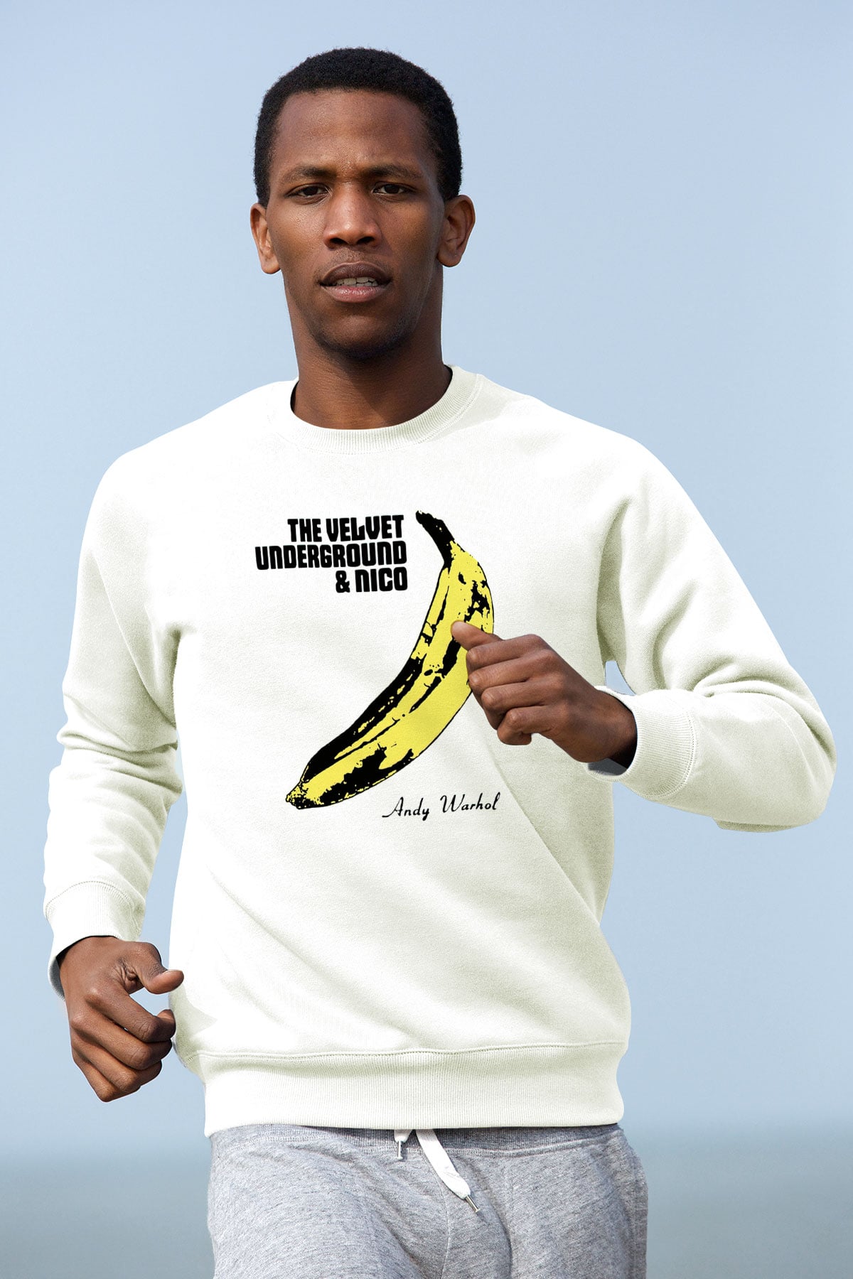 The Velvet Underground Beyaz Unisex Sweatshirt