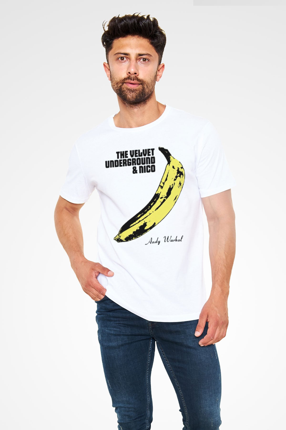 The Velvet Underground Beyaz Unisex Tişört T-Shirt - TişörtFabrikası