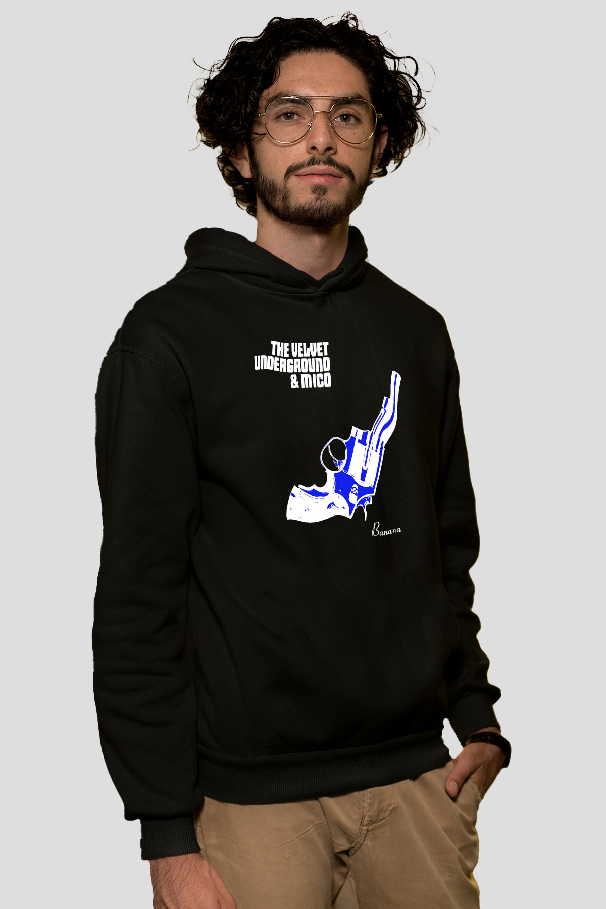 The Velvet Underground Siyah Unisex Hoodie