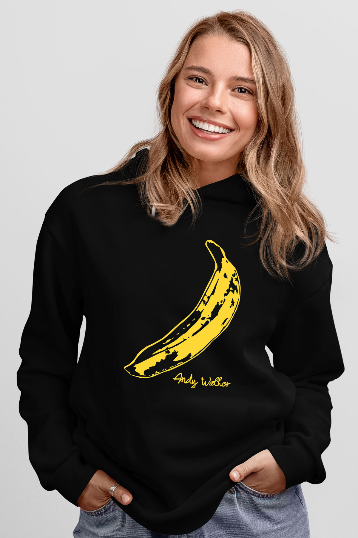 The Velvet Underground Siyah Unisex Hoodie