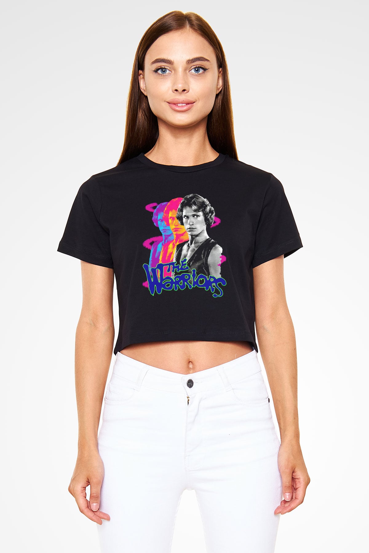 The Warriors Siyah   Crop Top Tişört