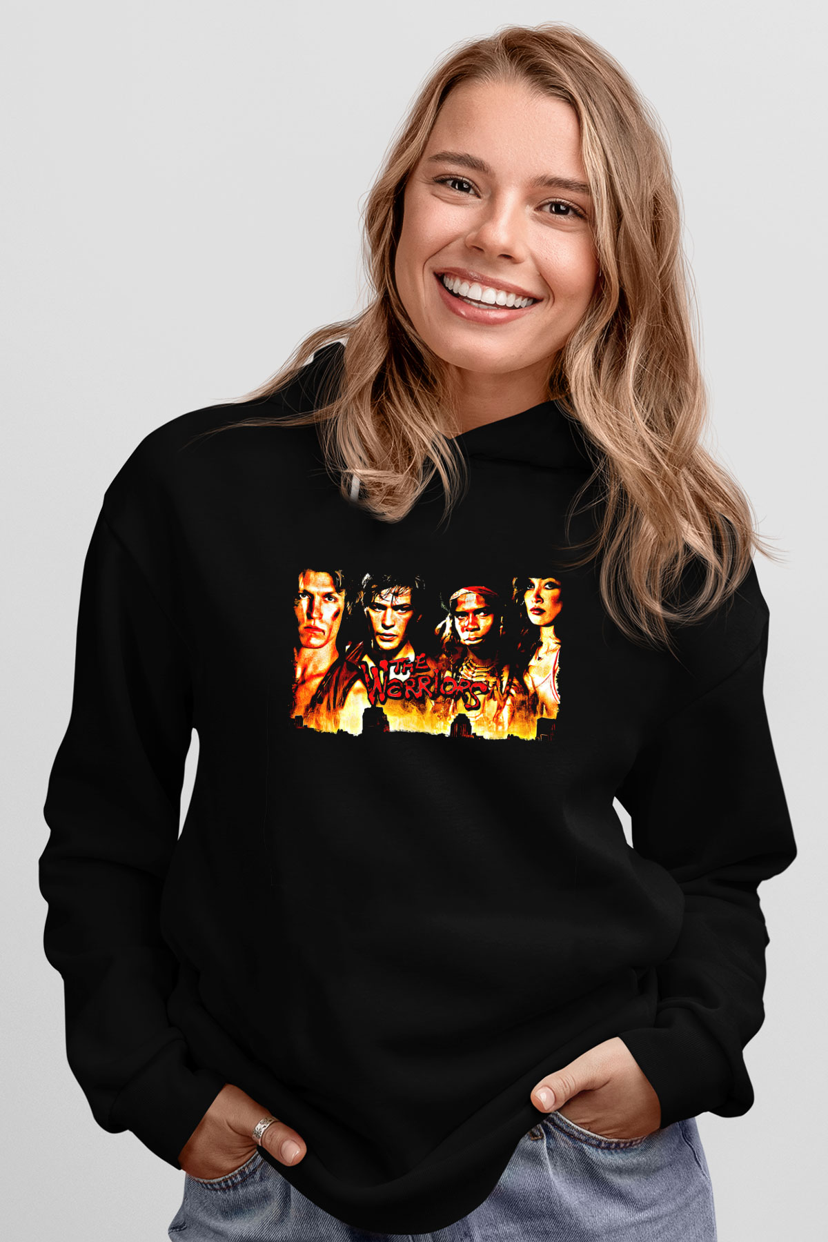 The Warriors Siyah Unisex Hoodie