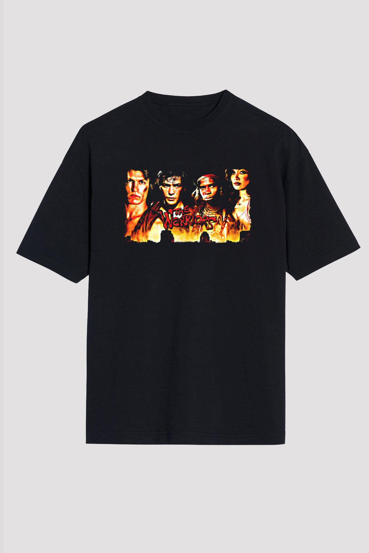 The Warriors Siyah Oversize Tişört