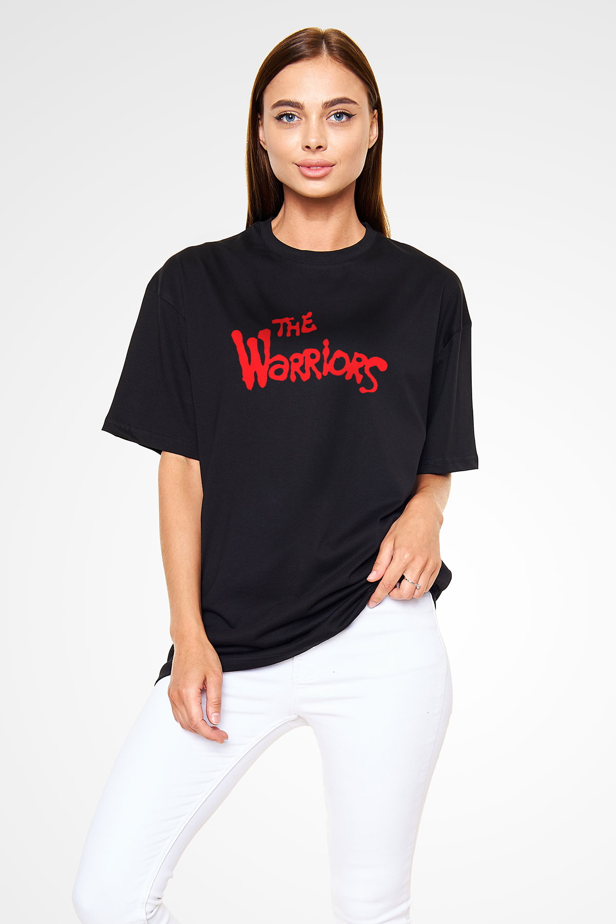 The Warriors Siyah Oversize Tişört
