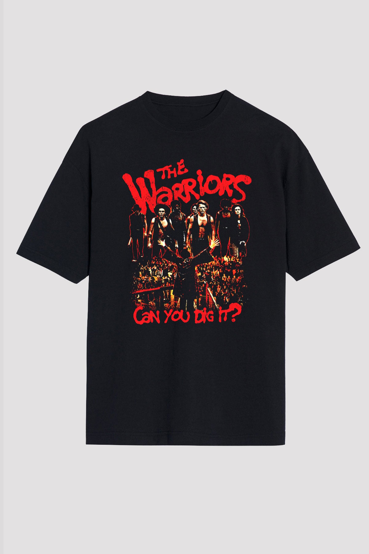 The Warriors Siyah Oversize Tişört