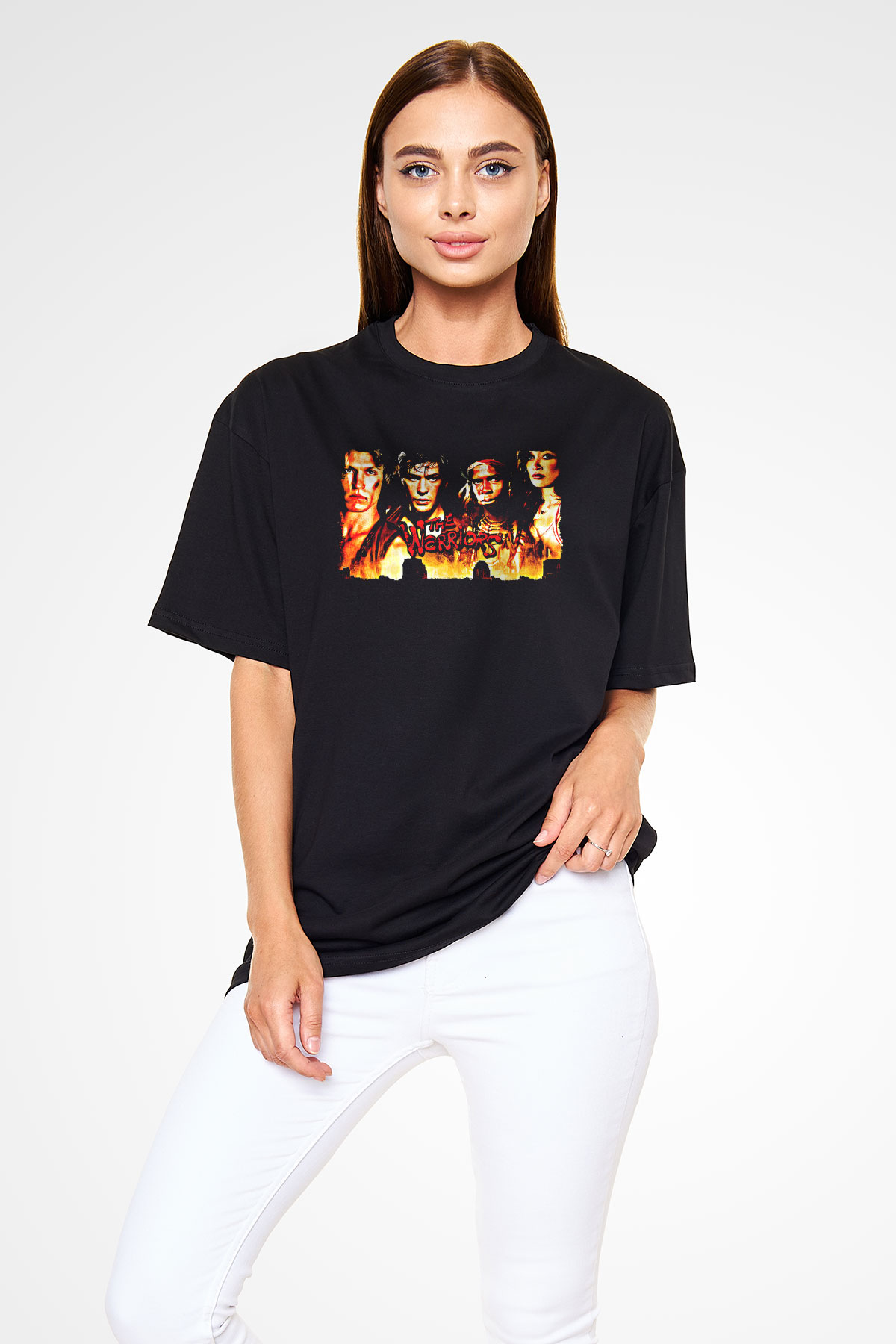The Warriors Siyah Oversize Tişört