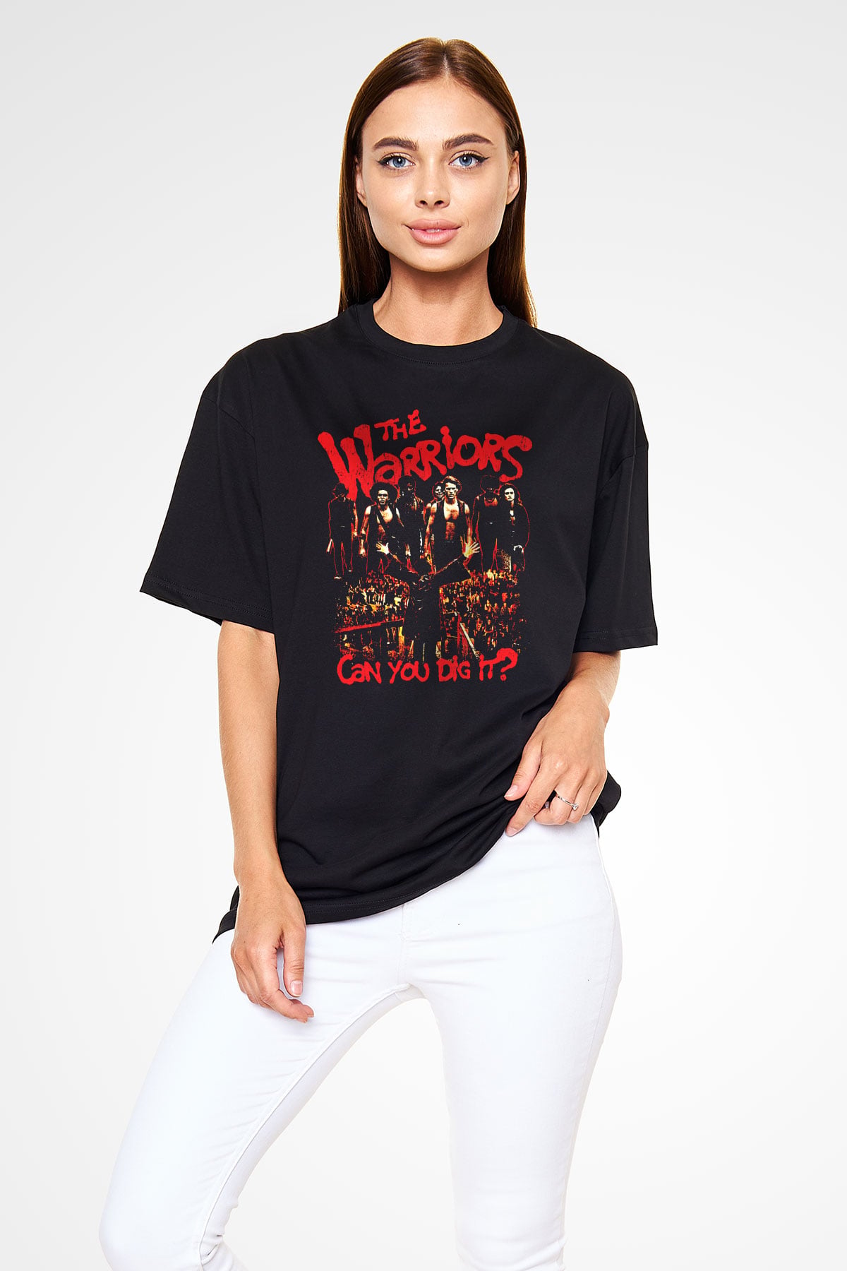 The Warriors Siyah Oversize Tişört