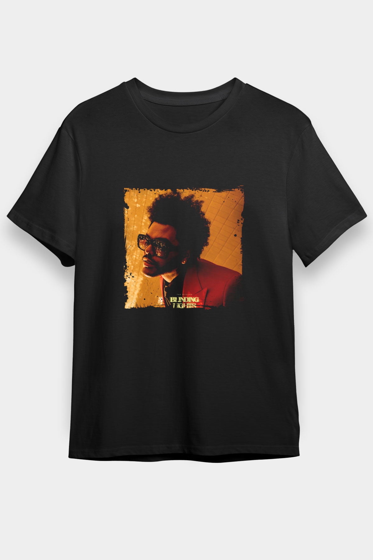 The Weeknd Baskılı Unisex Siyah Tişört