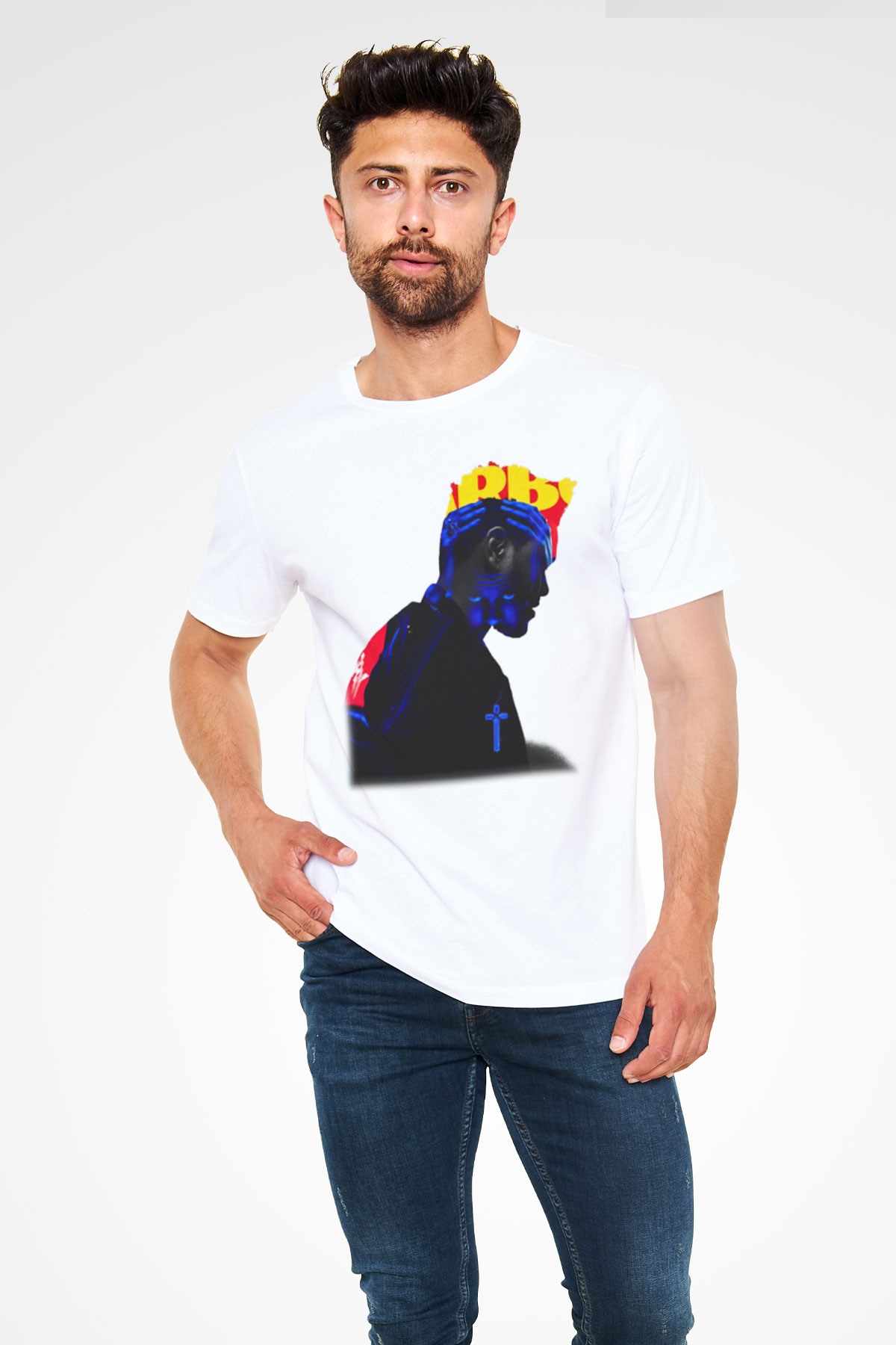 The Weeknd Beyaz Unisex Tişört T-Shirt - TişörtFabrikası