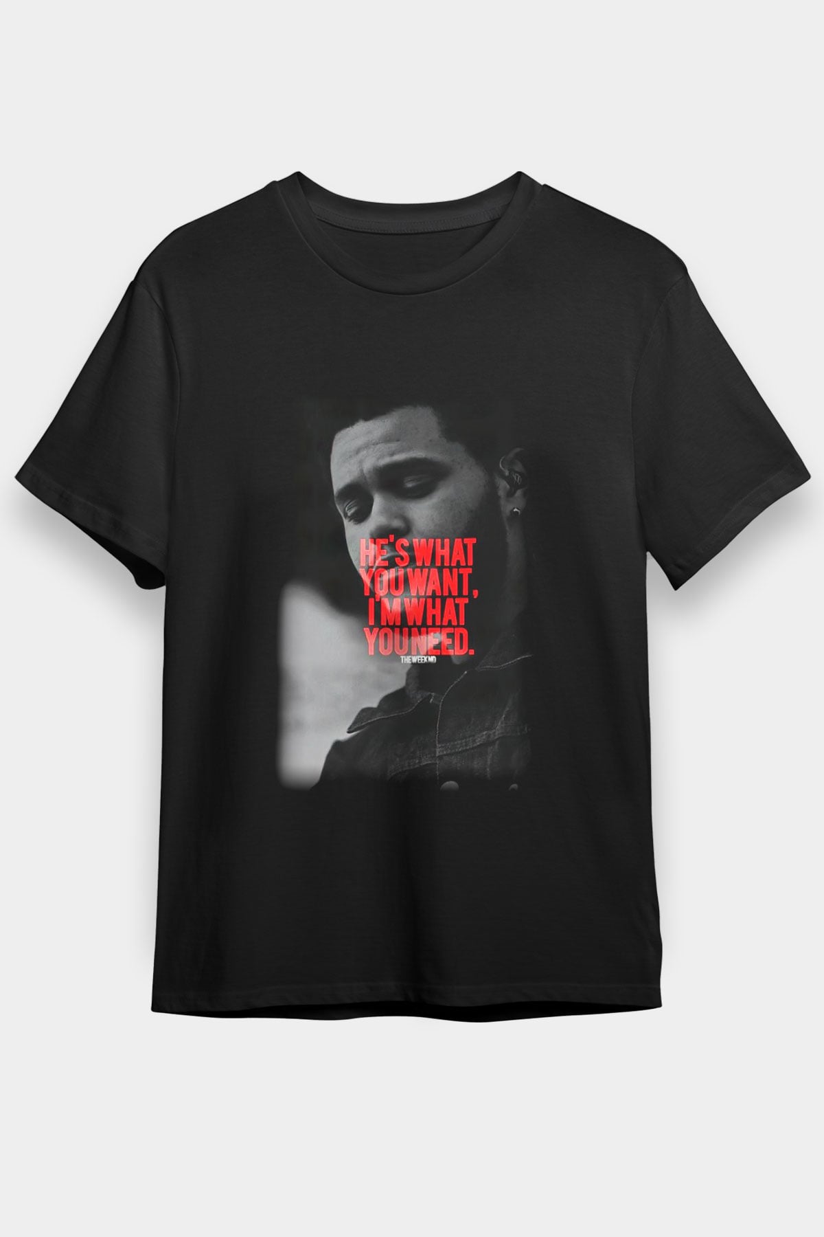 The Weeknd Siyah Unisex Tişört T-Shirt - TişörtFabrikası