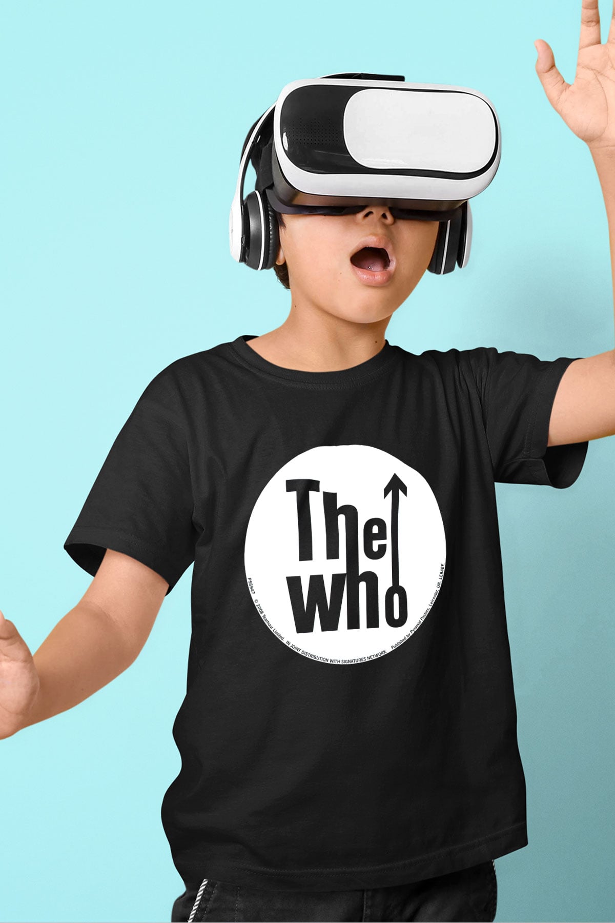 The Who Baskılı Siyah Unisex Çocuk Tişört