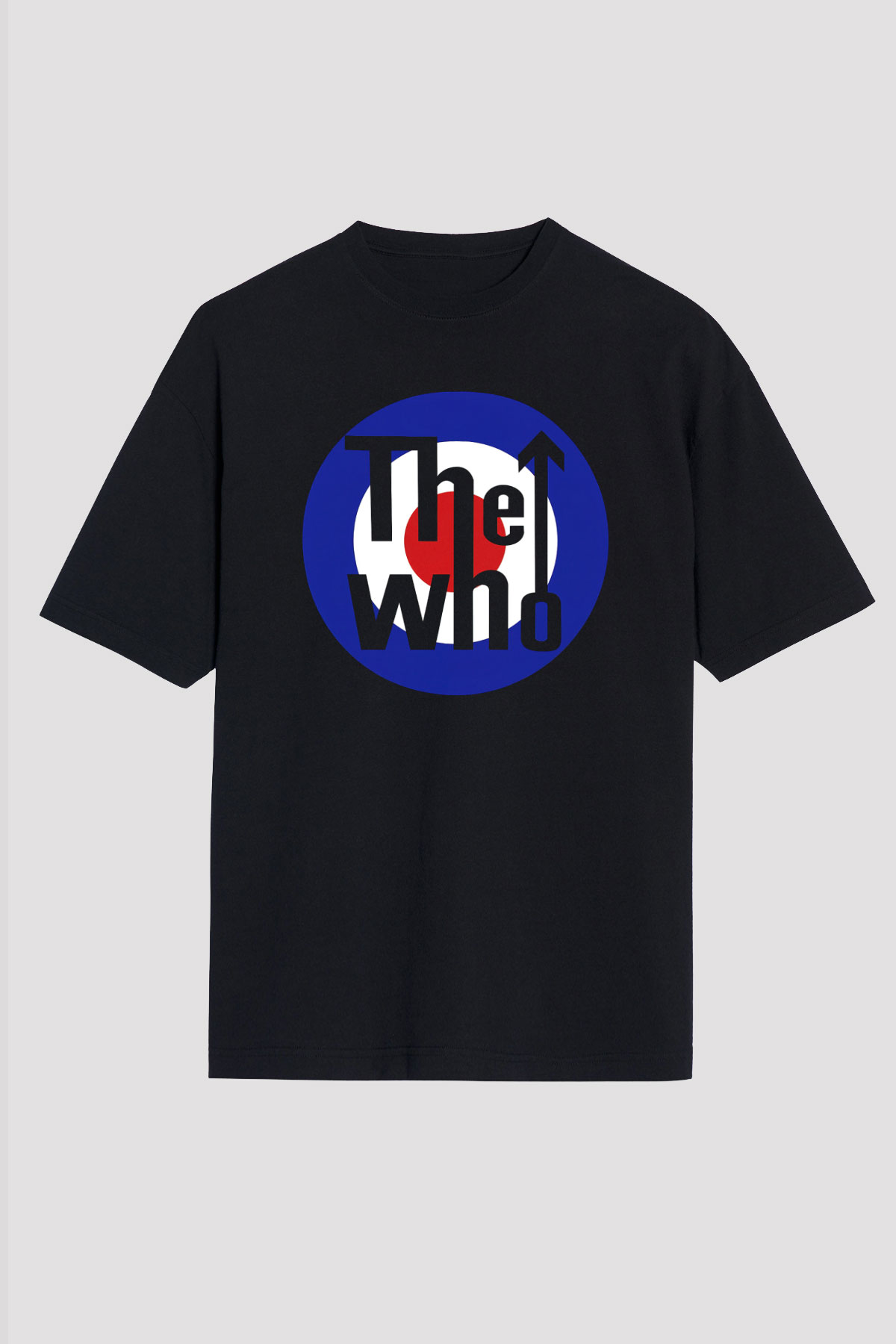 The Who Siyah Unisex Oversize Tişört T-Shirt