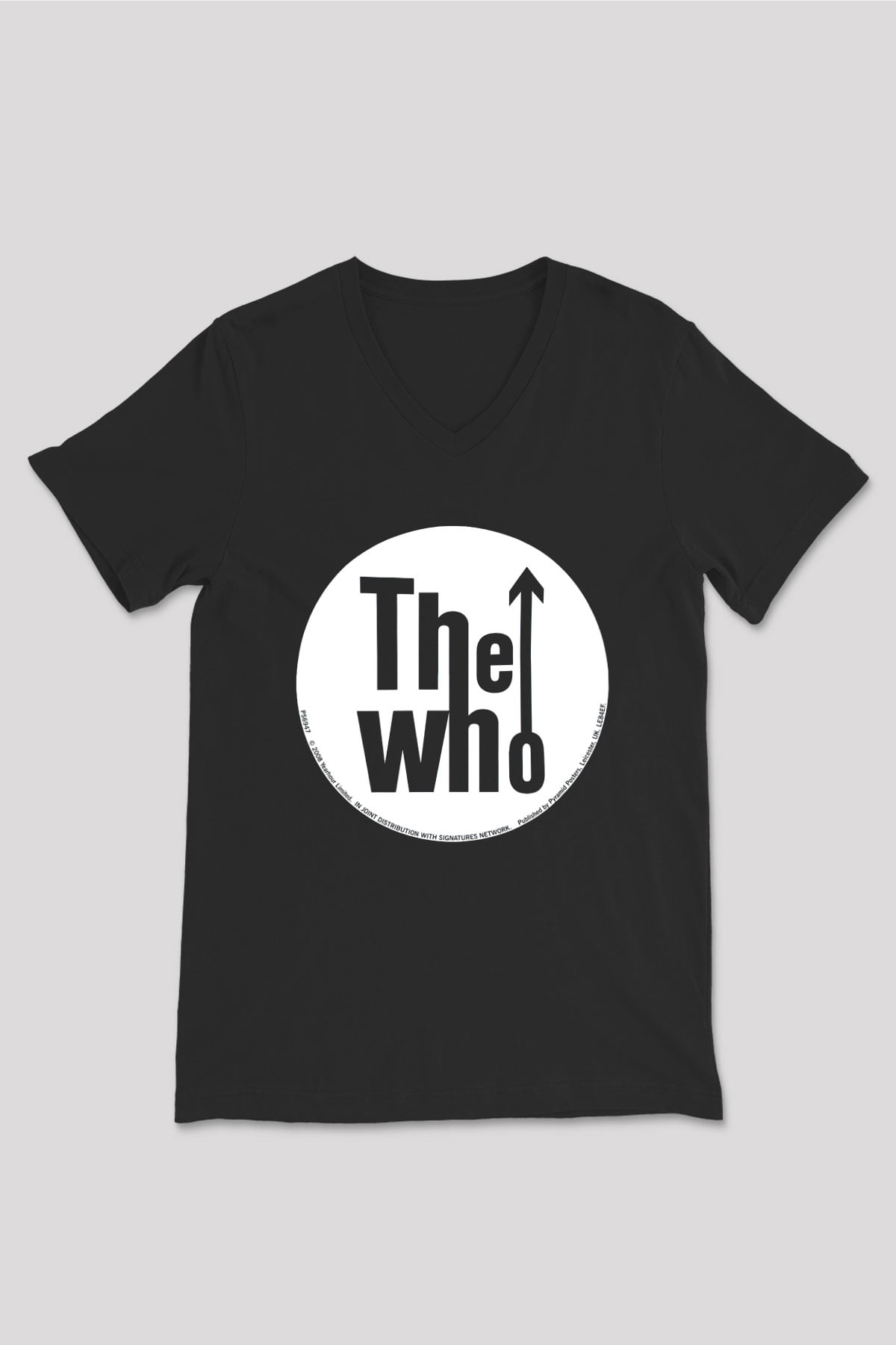 The Who Siyah Unisex V Yaka Tişört T-Shirt