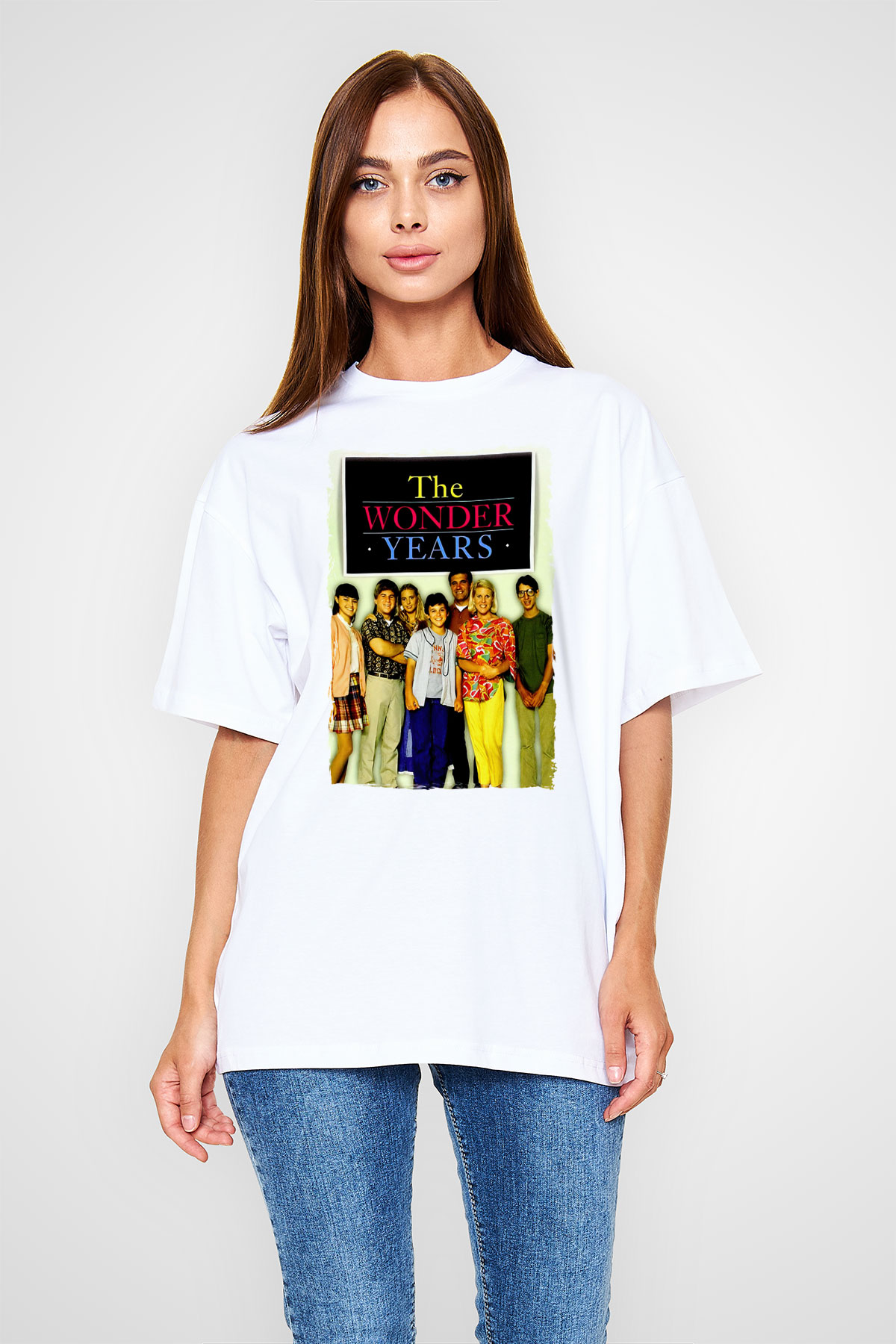 The Wonder Years Beyaz Oversize Tişört