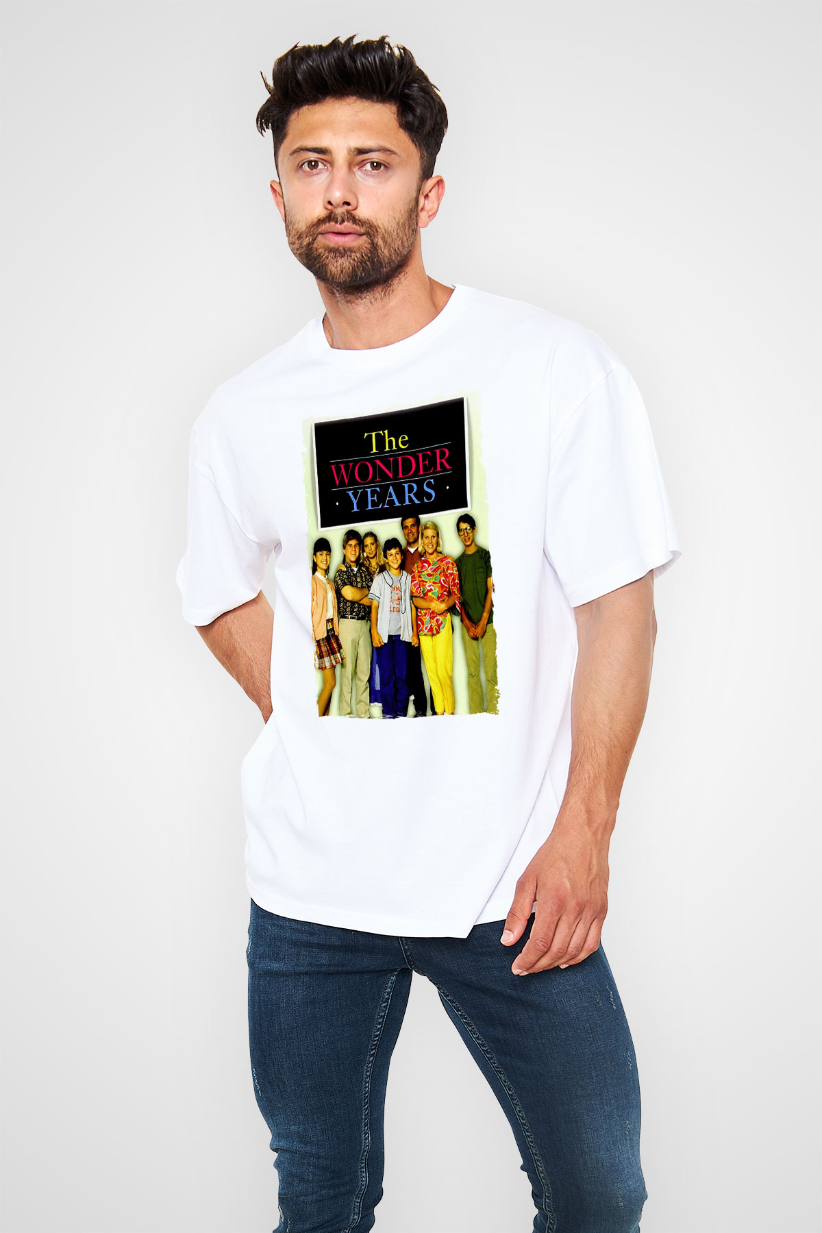 The Wonder Years Beyaz Oversize Tişört